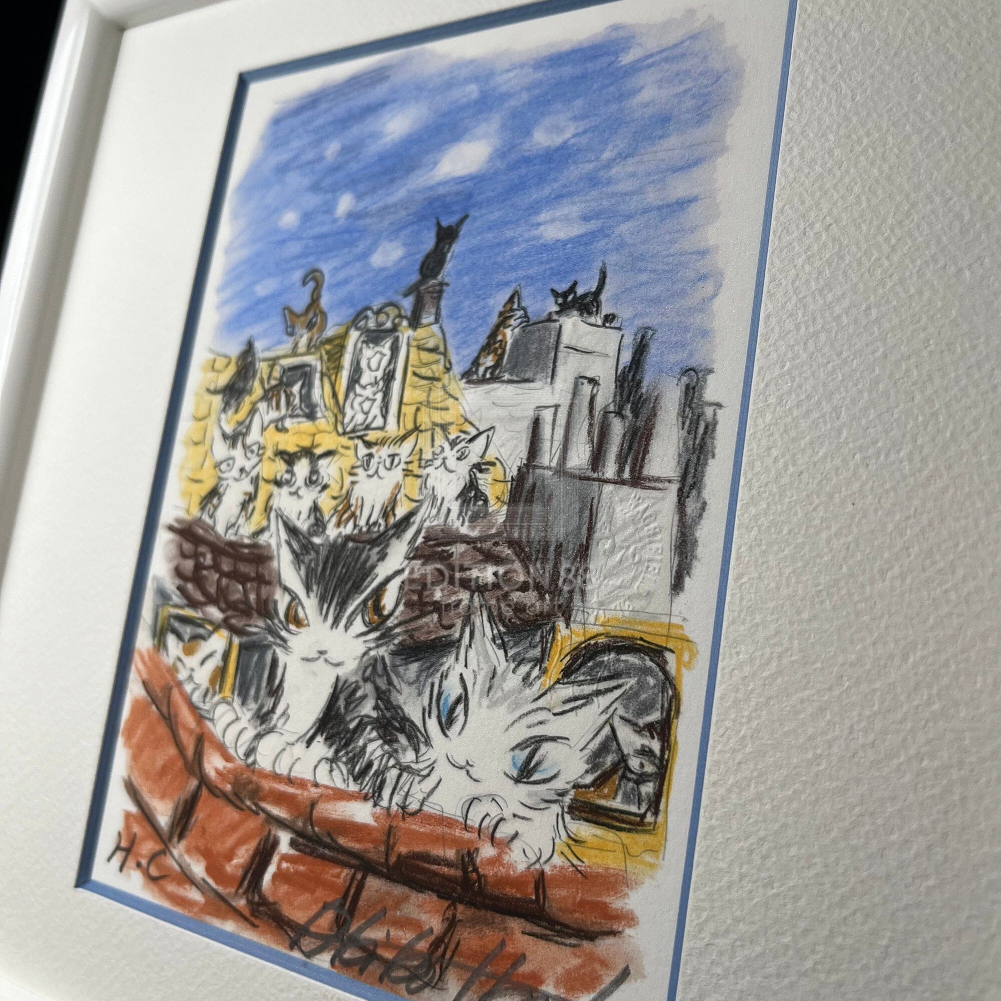 猫のダヤン 88グラフ「コンテ・パリの夜に歌うよ」/池田あきこ(直筆サイン入り/限定200枚) 88グラフ Edition88