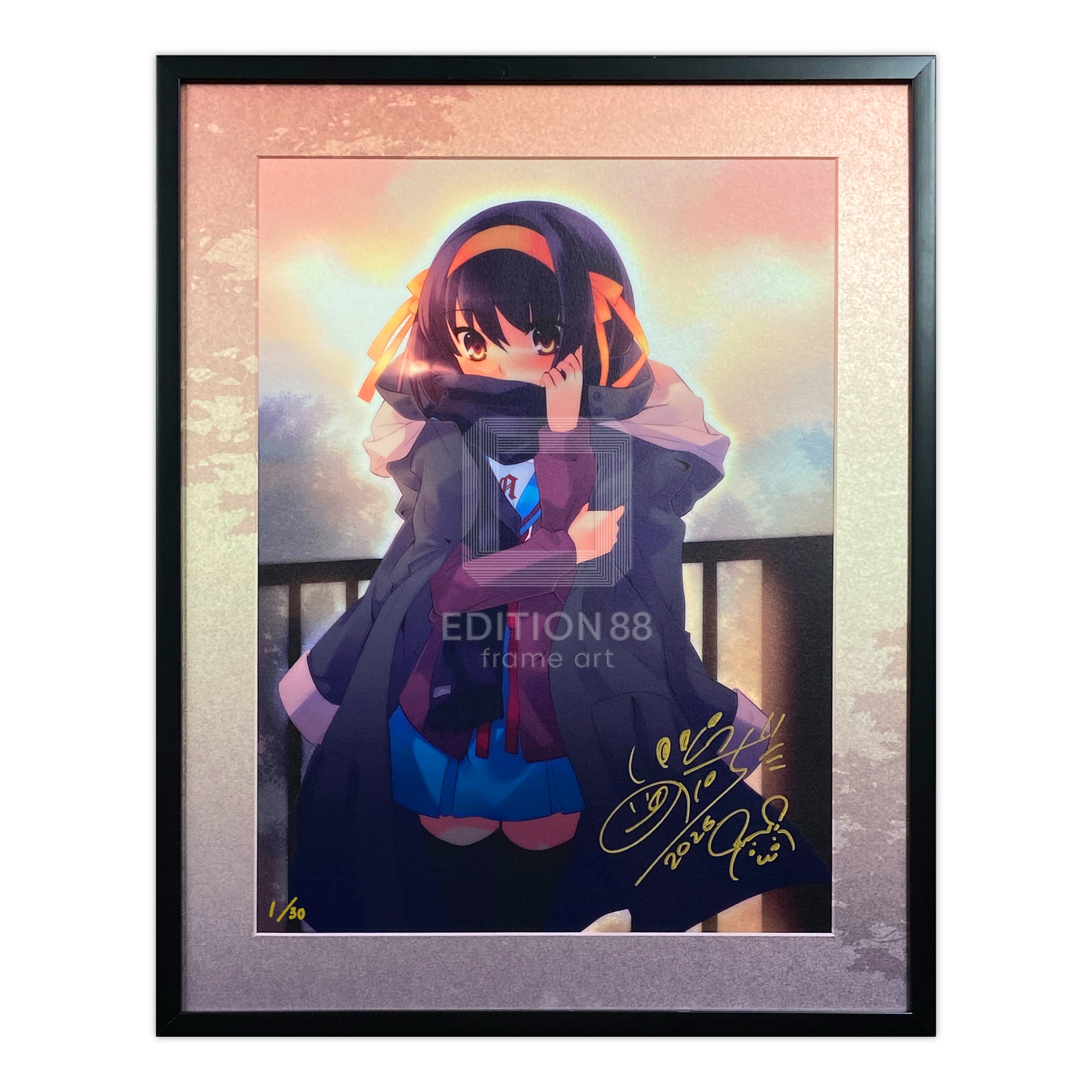 「涼宮ハルヒシリーズ」88グラフ10 プラチナ版/ いとうのいぢ(直筆サイン入り/限定30枚)