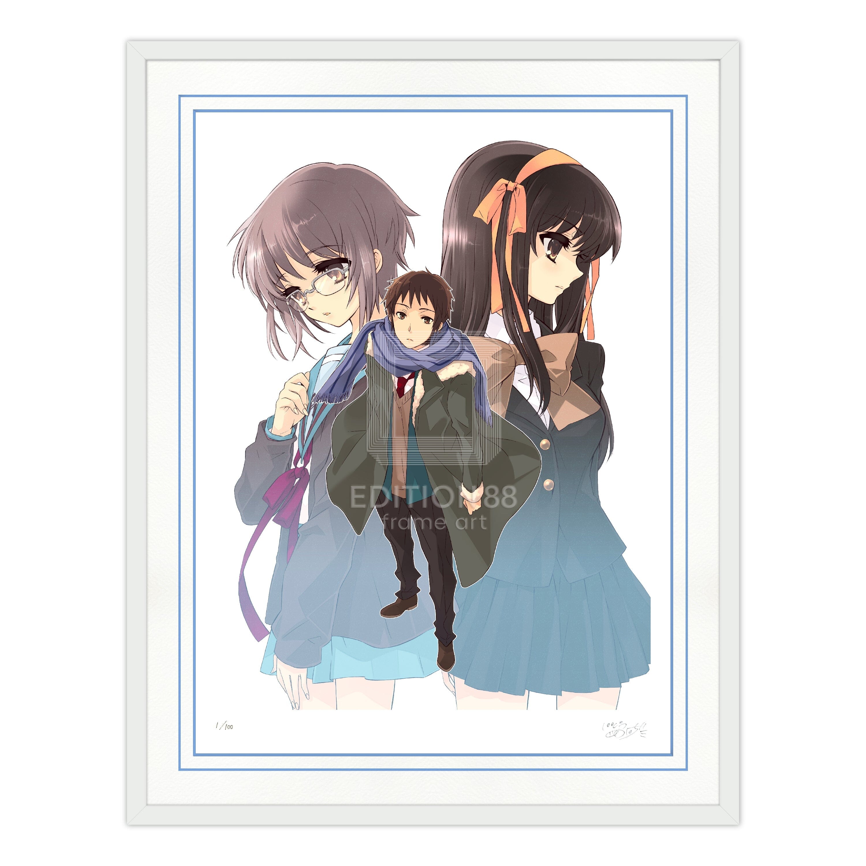 「涼宮ハルヒシリーズ」88グラフ7(『劇場版 涼宮ハルヒの消失』Blu-Layジャケット)/ いとうのいぢ(直筆サイン入り/国内版限定100枚) 88グラフ Edition88