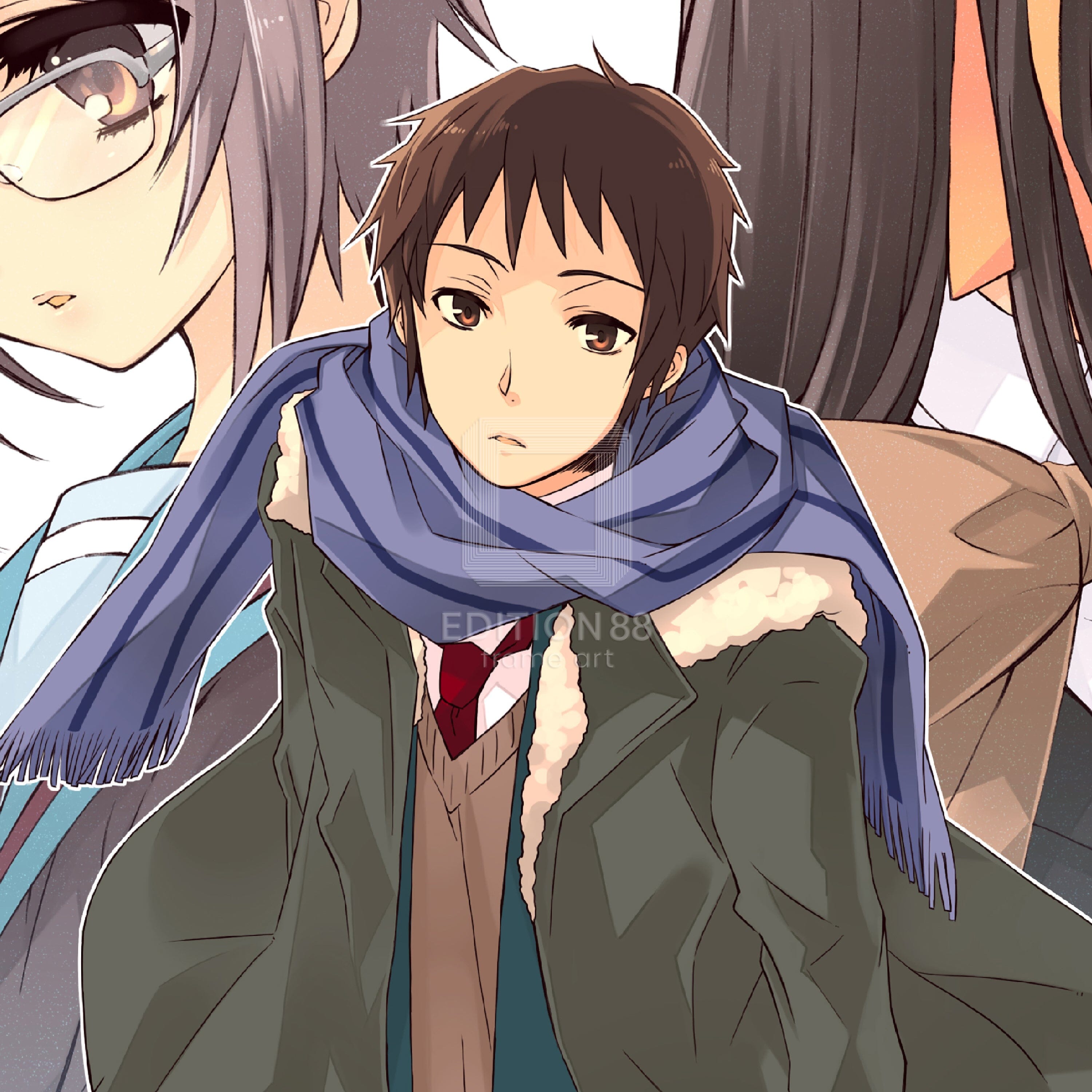 「涼宮ハルヒシリーズ」88グラフ7(『劇場版 涼宮ハルヒの消失』Blu-Layジャケット)/ いとうのいぢ(直筆サイン入り/国内版限定100枚) 88グラフ Edition88