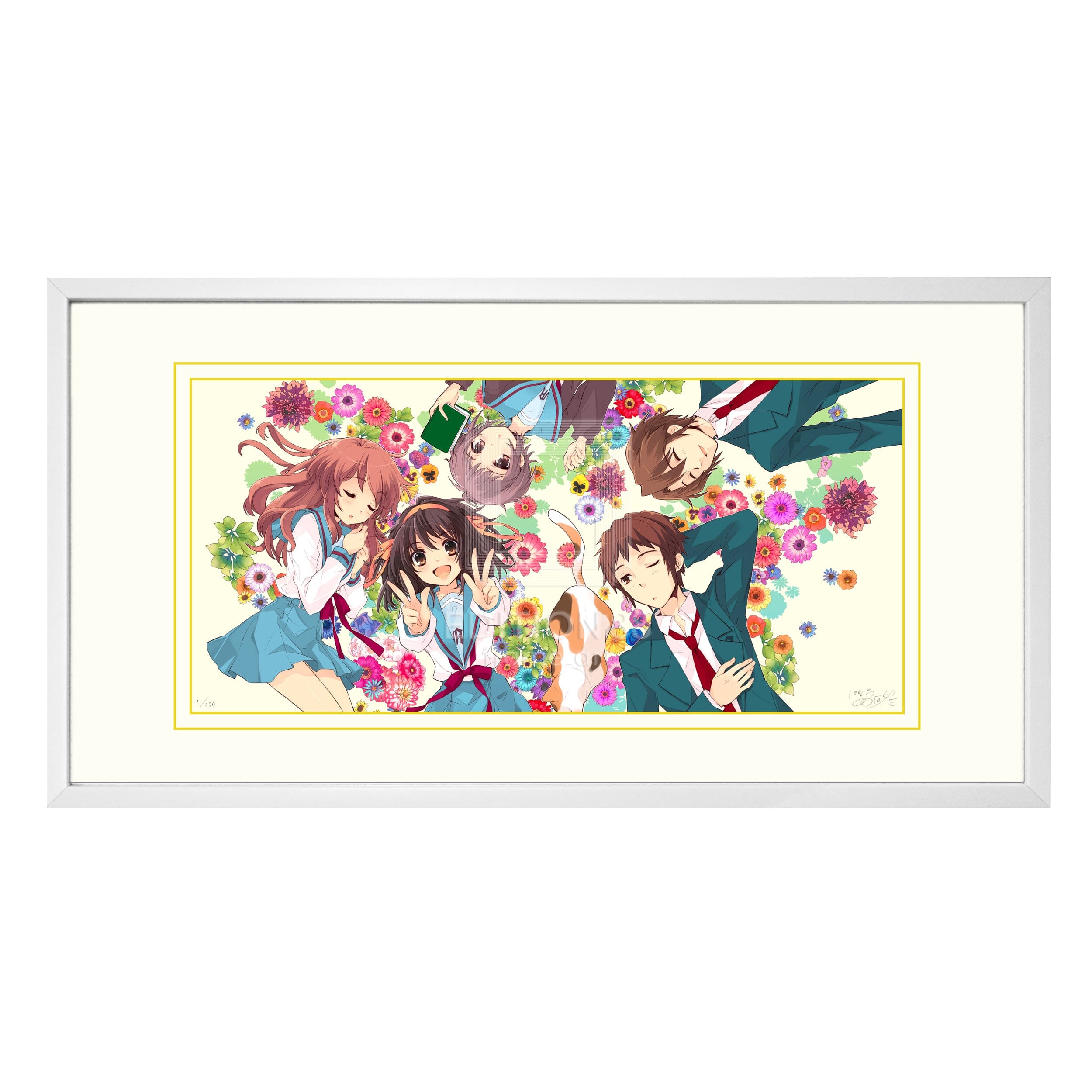 「涼宮ハルヒの憂鬱」88グラフ1(画集『ハルヒ百花』」表紙)/ いとうのいぢ(直筆サイン入り / 国内版限定300枚) 88グラフ Edition88