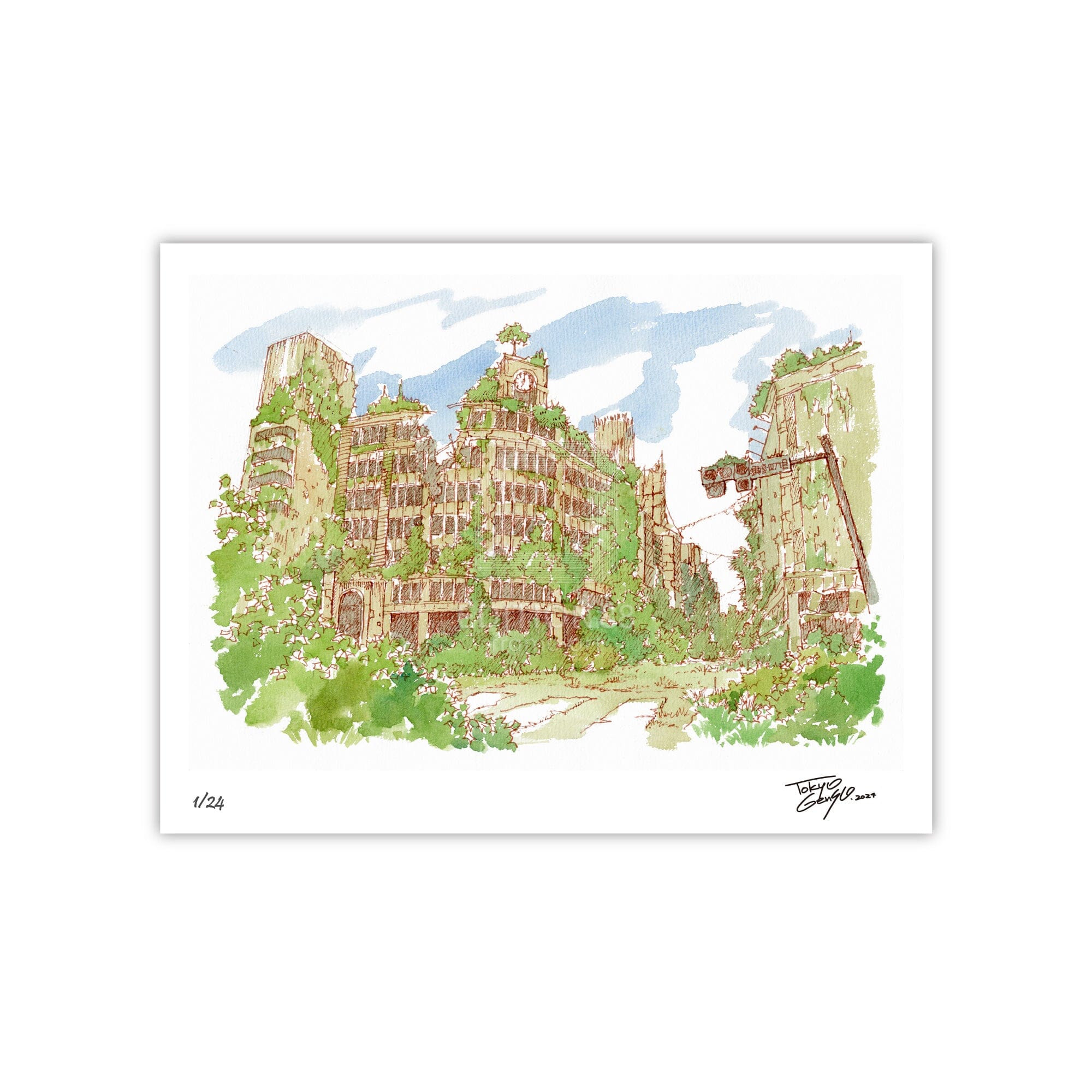 88グラフ ミニ 銀座和光幻想 水彩スケッチver/ 東京幻想(直筆サイン入り / 限定24枚) 88グラフ Edition88
