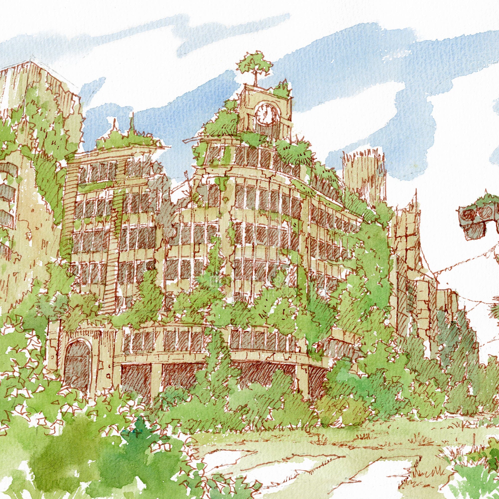 88グラフ ミニ 銀座和光幻想 水彩スケッチver/ 東京幻想(直筆サイン入り / 限定24枚) 88グラフ Edition88