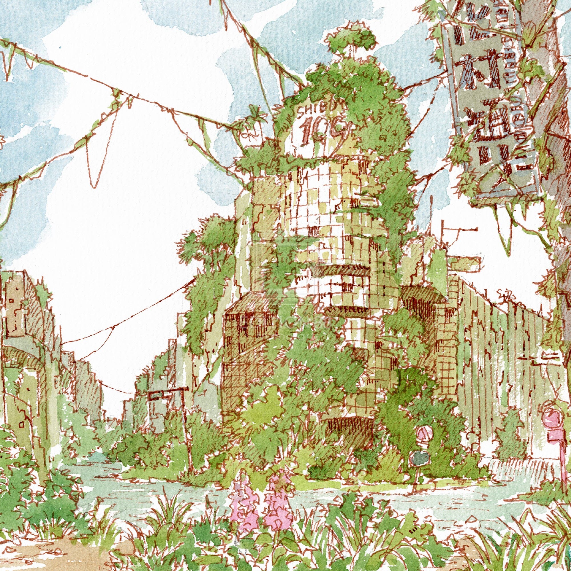 88グラフ ミニ 渋谷109幻想 水彩スケッチver/ 東京幻想(直筆サイン入り / 限定24枚) 88グラフ Edition88