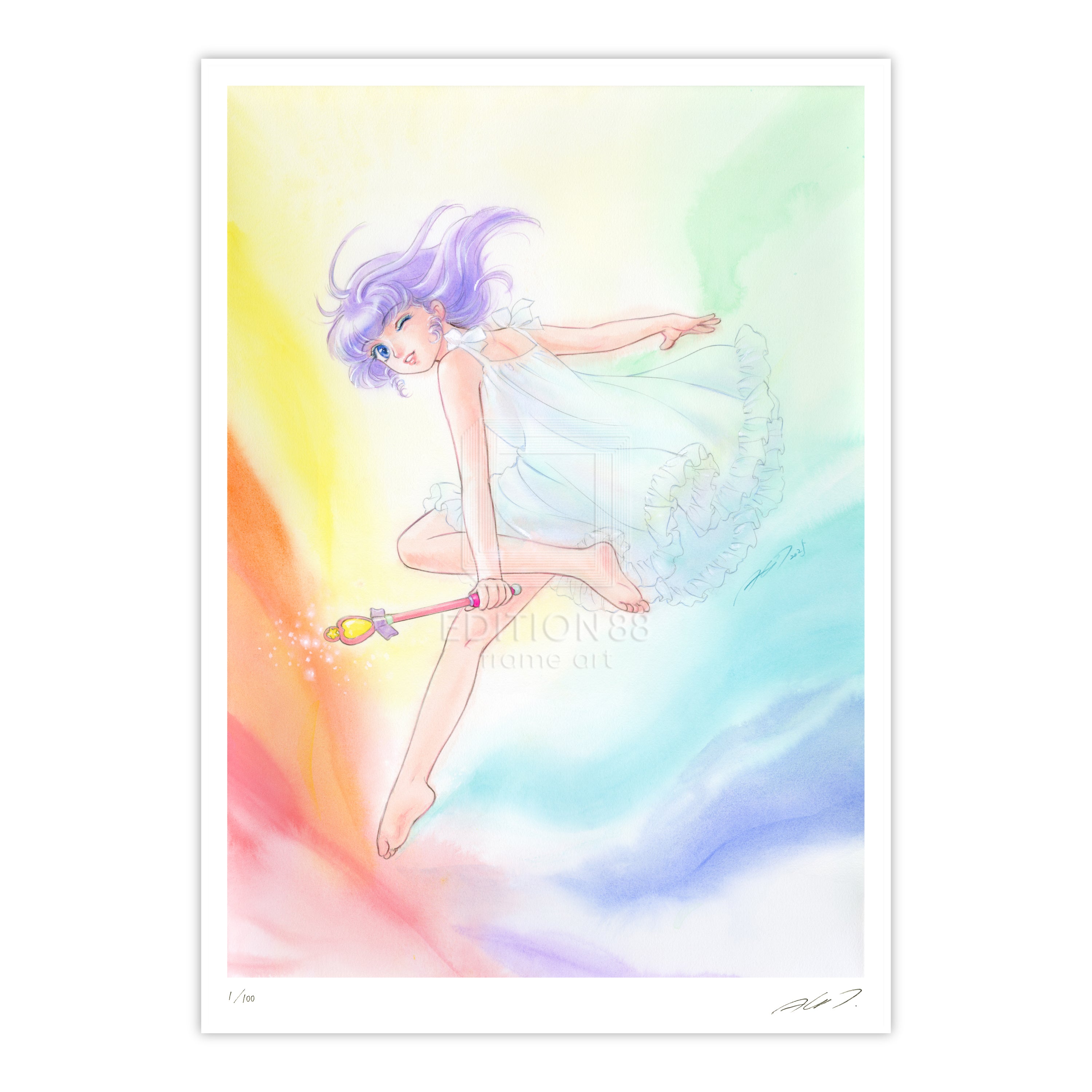 「魔法の天使クリィミーマミ」88グラフ Beautiful shock/高田明美(直筆サイン入り / 限定100枚)
