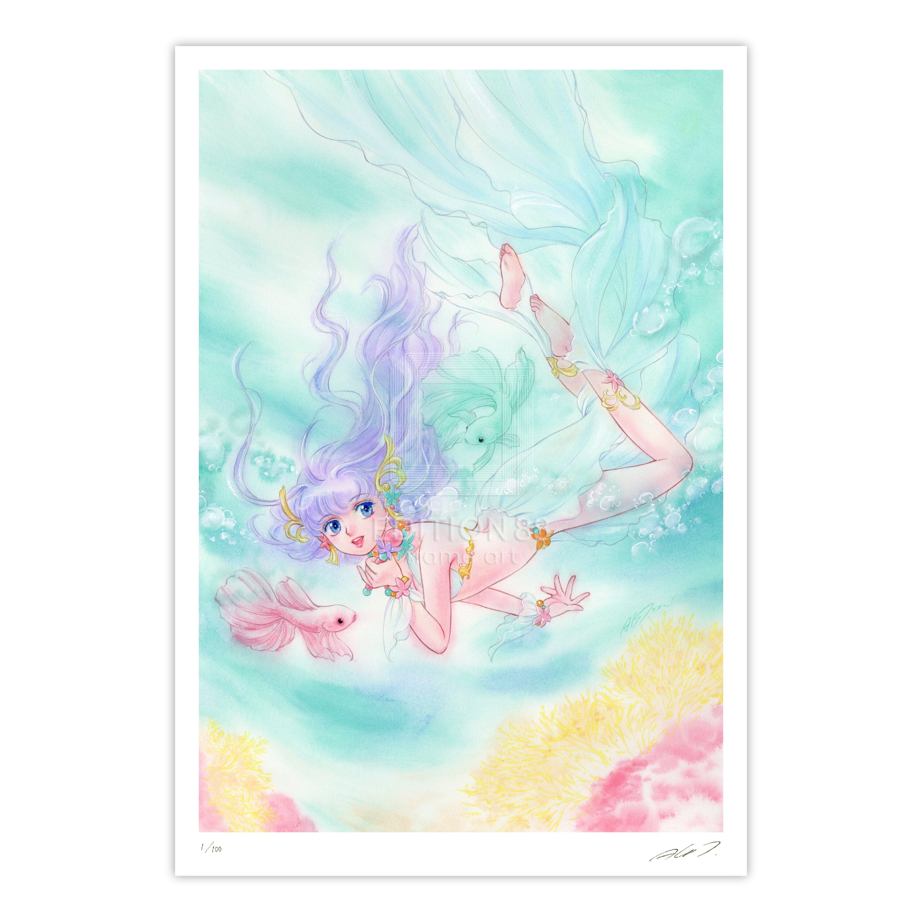 「魔法の天使 クリィミーマミ」88グラフ「Angelic Moment VII -Splash-」 /高田明美(直筆サイン入り / 限定100枚) 88グラフ Edition88