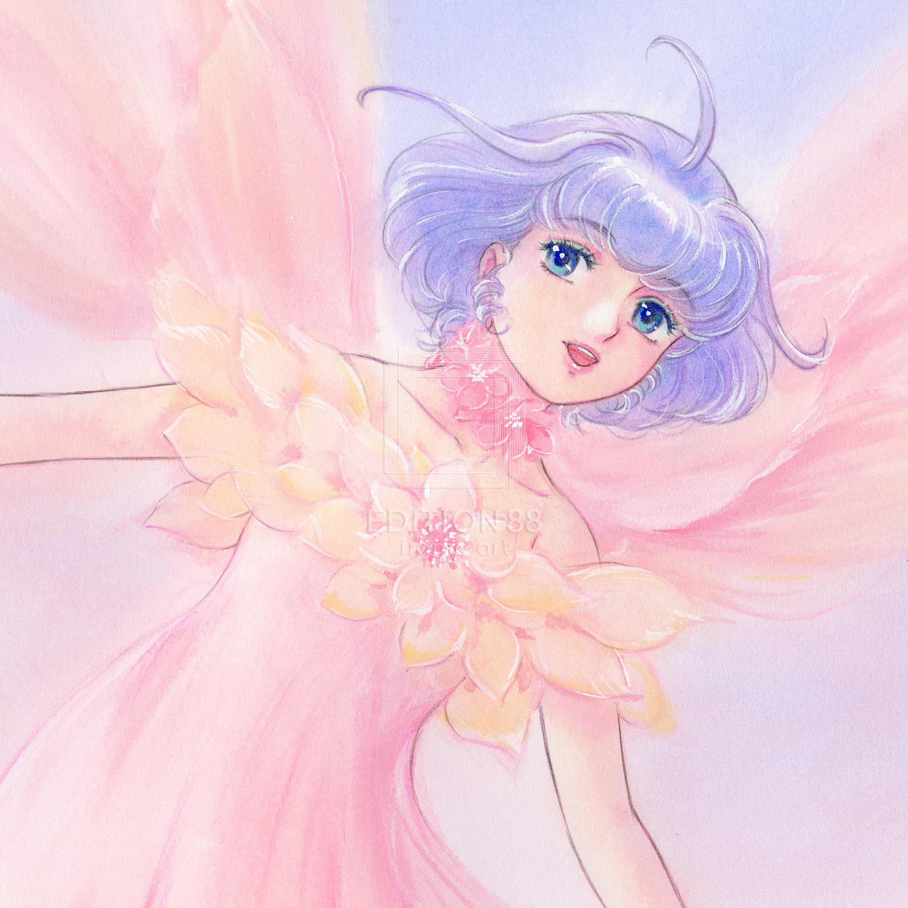 「魔法の天使 クリィミーマミ」88グラフ 春 ふんわり /高田明美(直筆サイン入り / 限定100枚) 88グラフ Edition88