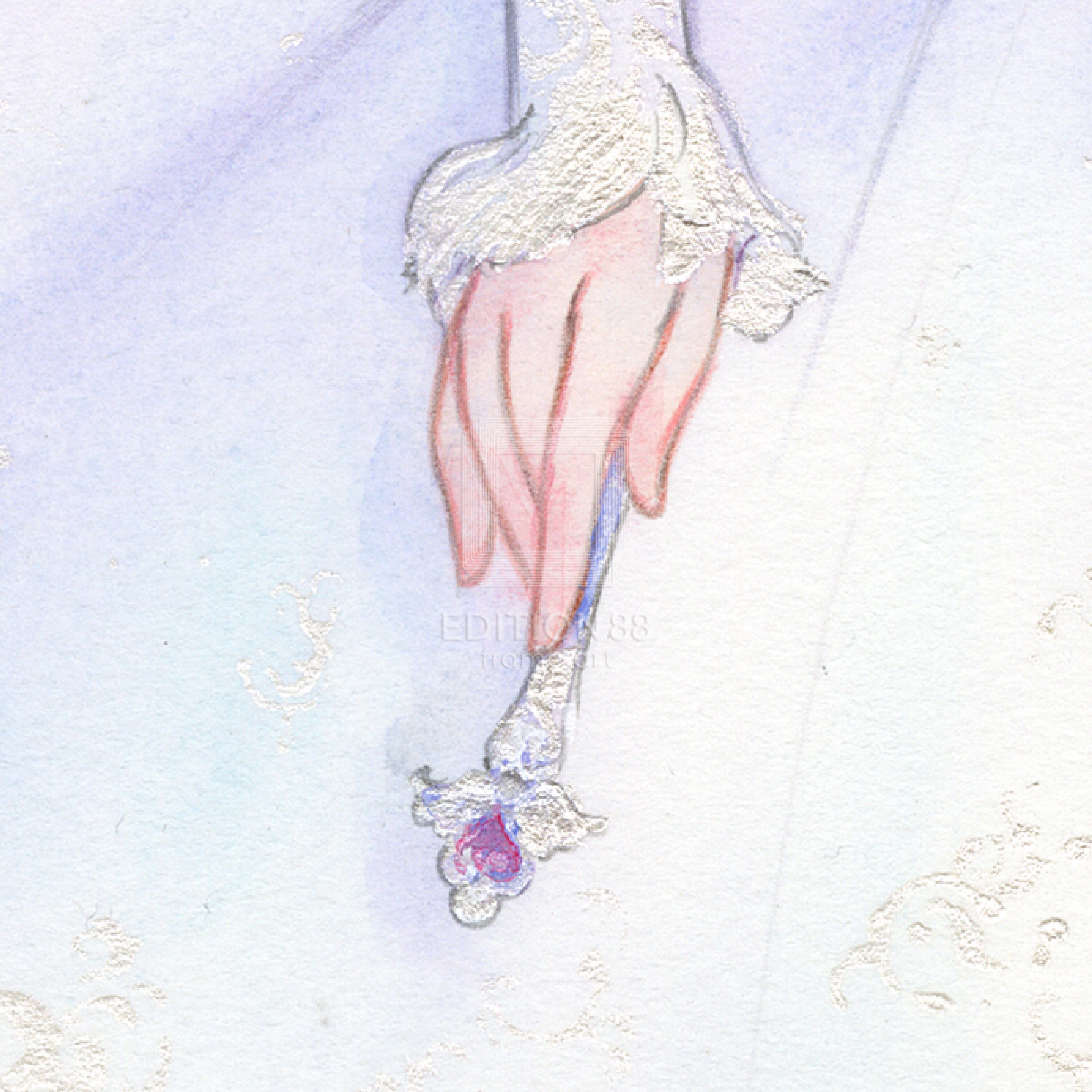 「魔法の天使 クリィミーマミ」88グラフ 白と黒のプリンセスたち /高田明美(直筆サイン入り / 限定100枚) 88グラフ Edition88