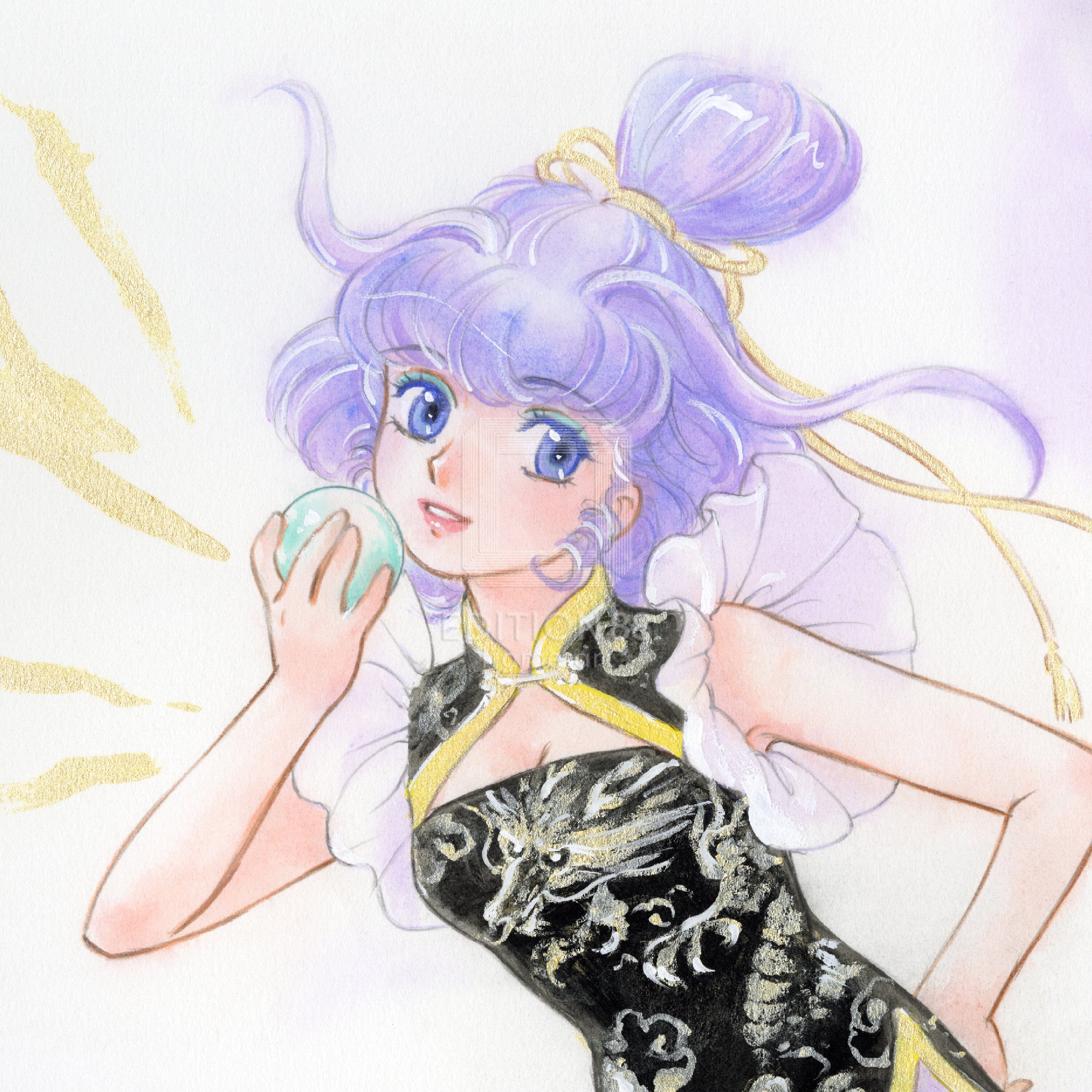 「魔法の天使 クリィミーマミ」88グラフミニ「如意宝珠」 /高田明美(直筆サイン入り / 限定100枚) 88グラフ Edition88