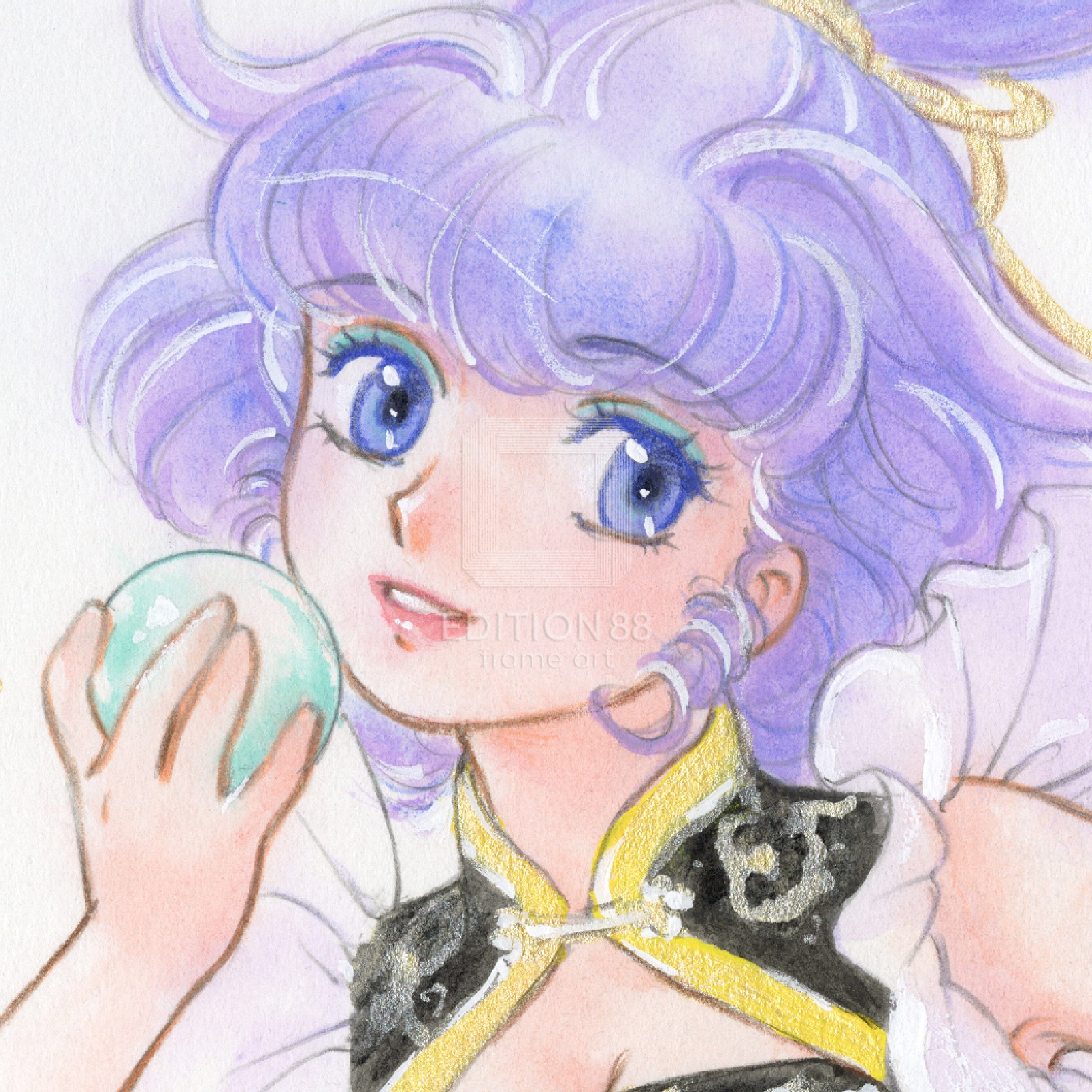 「魔法の天使 クリィミーマミ」88グラフミニ「如意宝珠」 /高田明美(直筆サイン入り / 限定100枚) 88グラフ Edition88