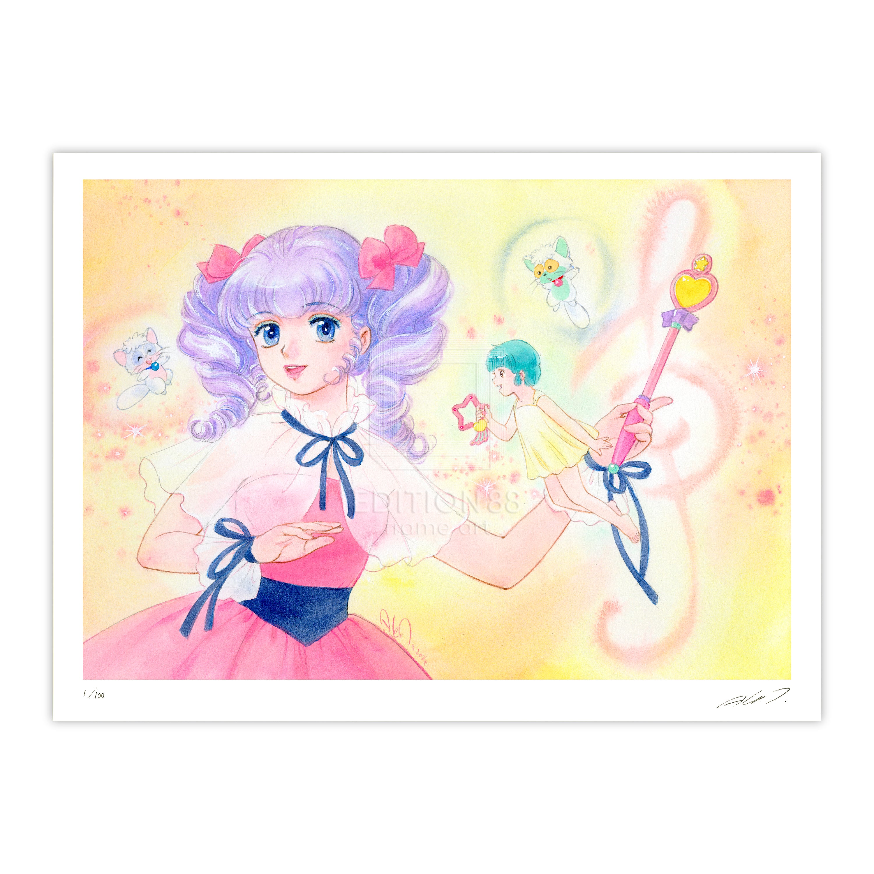 「魔法の天使クリィミーマミ」88グラフ Conductor of Happiness /高田明美(直筆サイン入り / 限定100枚)