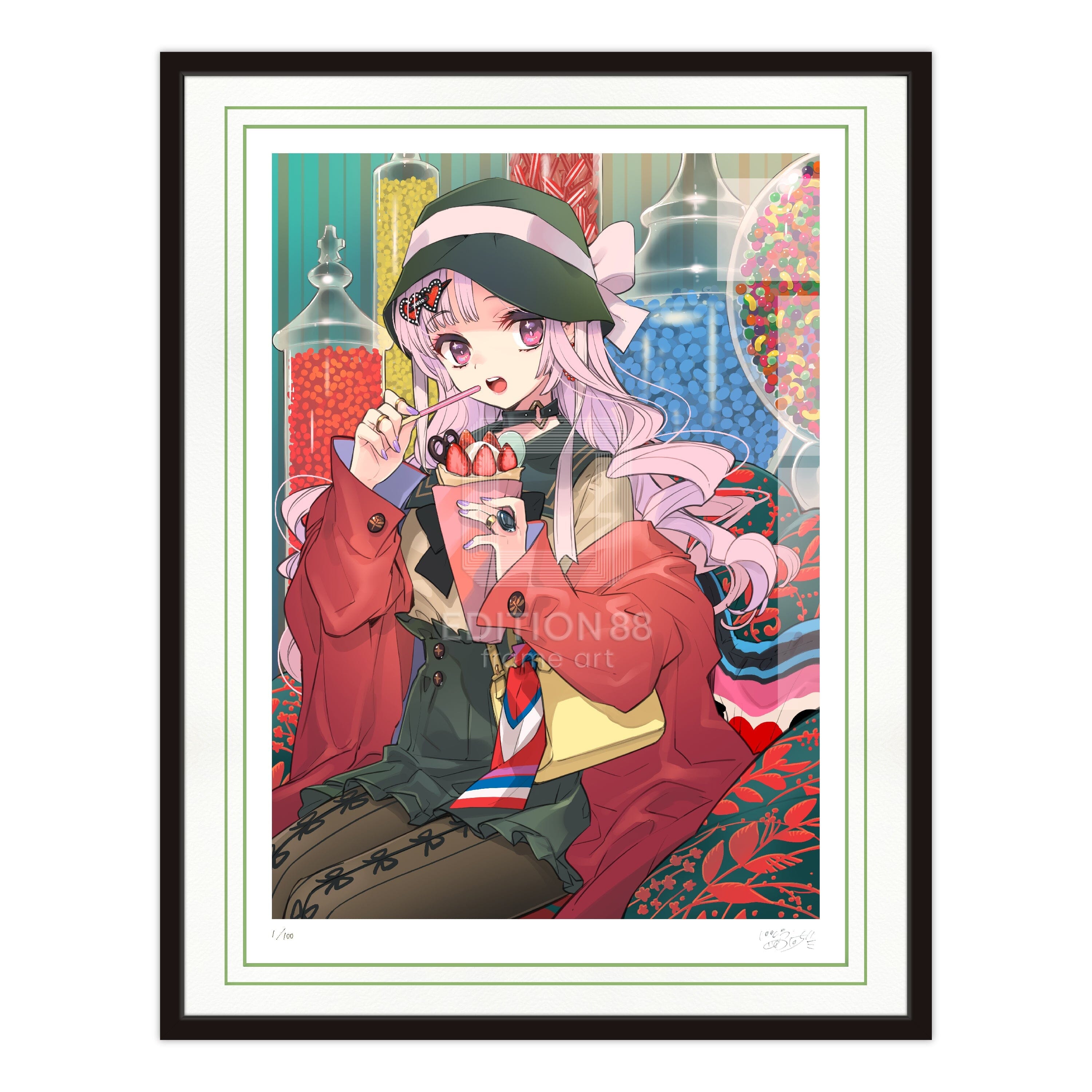 「いとうのいぢ展 ぜんぶ!」88グラフ4(原宿会場 描き下ろし)/ いとうのいぢ(直筆サイン入り/限定100枚) 88グラフ Edition88