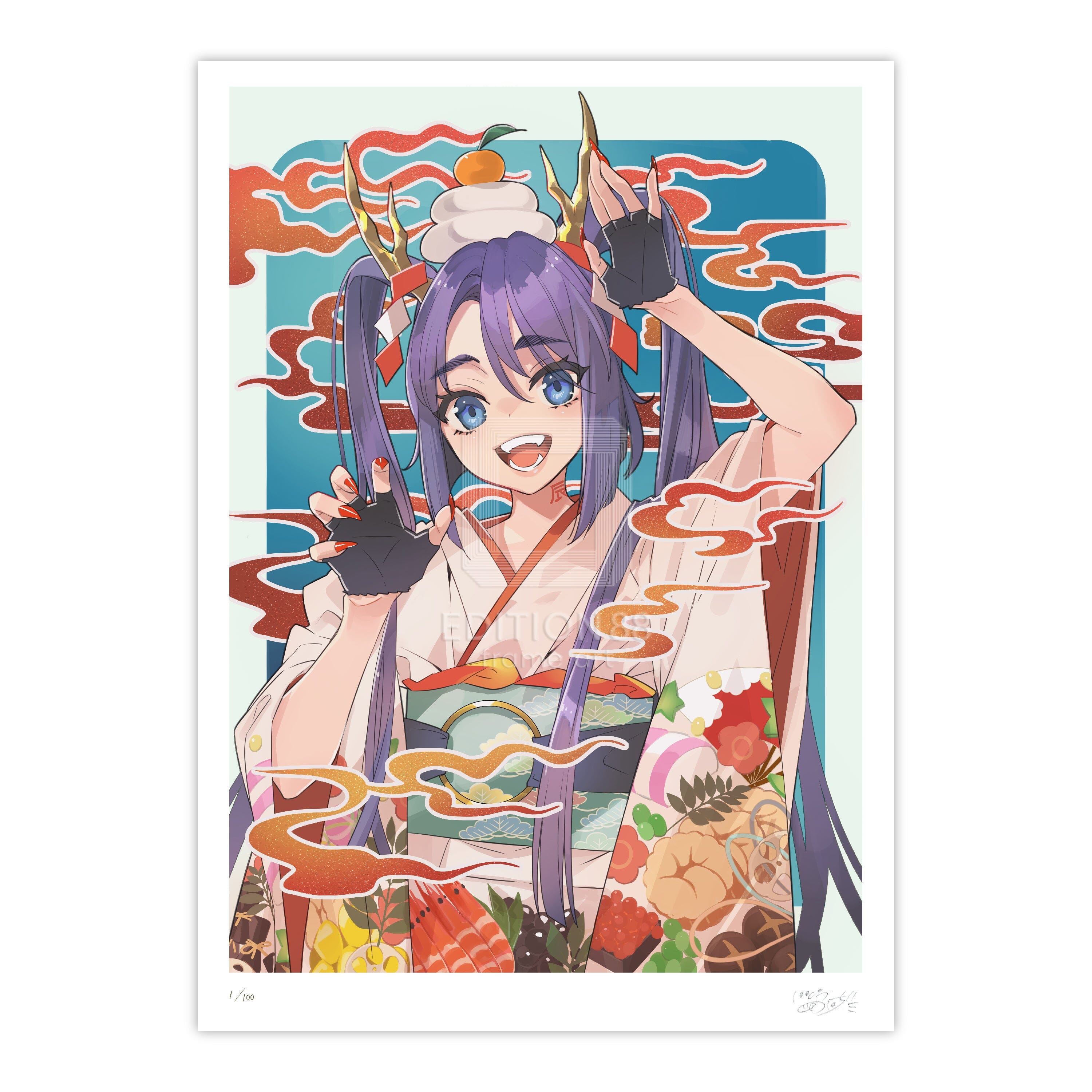 88グラフ5(辰年年賀イラスト)/ いとうのいぢ(直筆サイン入り/国内版限定100枚) 88グラフ Edition88