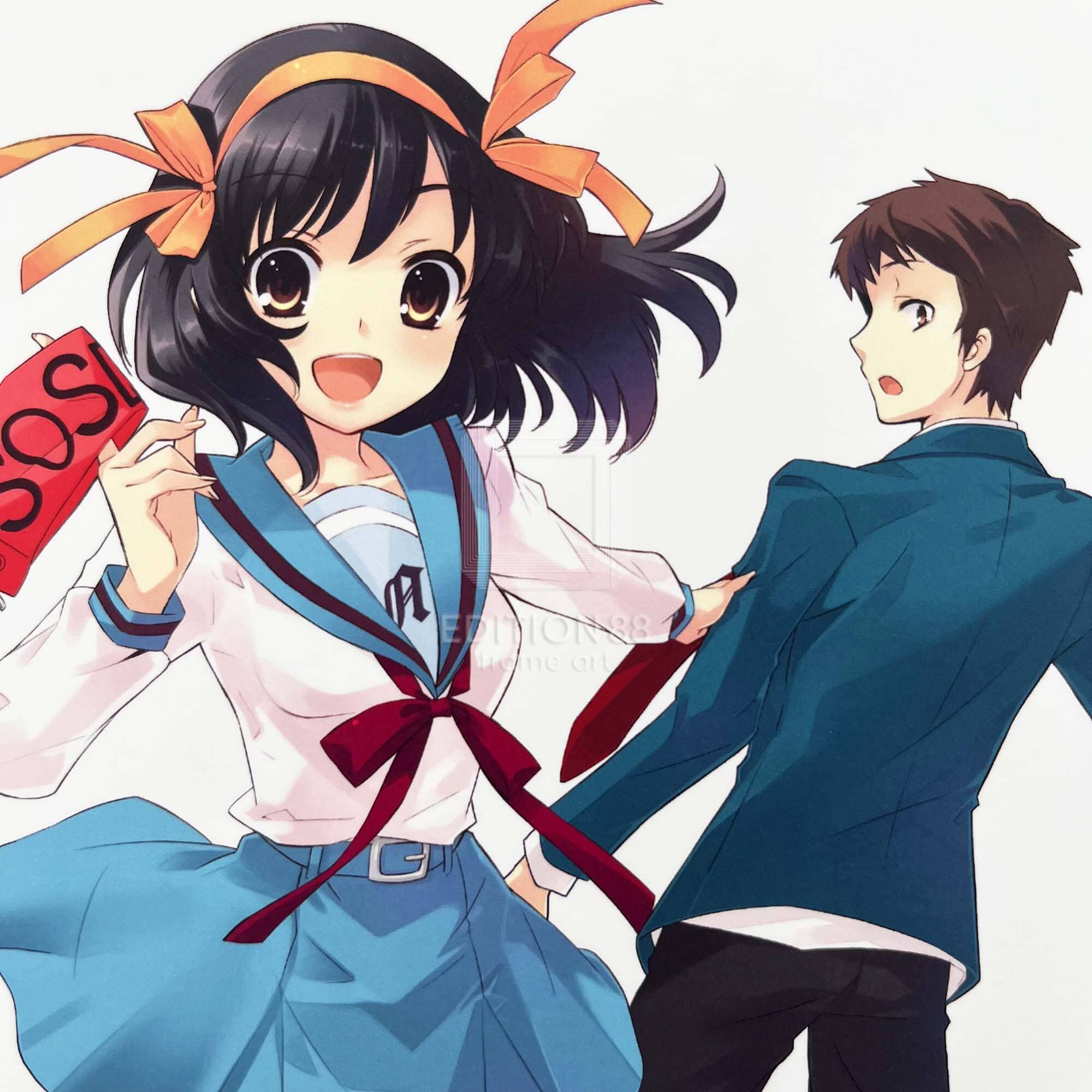 「涼宮ハルヒシリーズ」88グラフ ミニ5(画集「ハルヒ主義」カバーイラスト)/ いとうのいぢ(複製サイン入り) 88グラフ Edition88