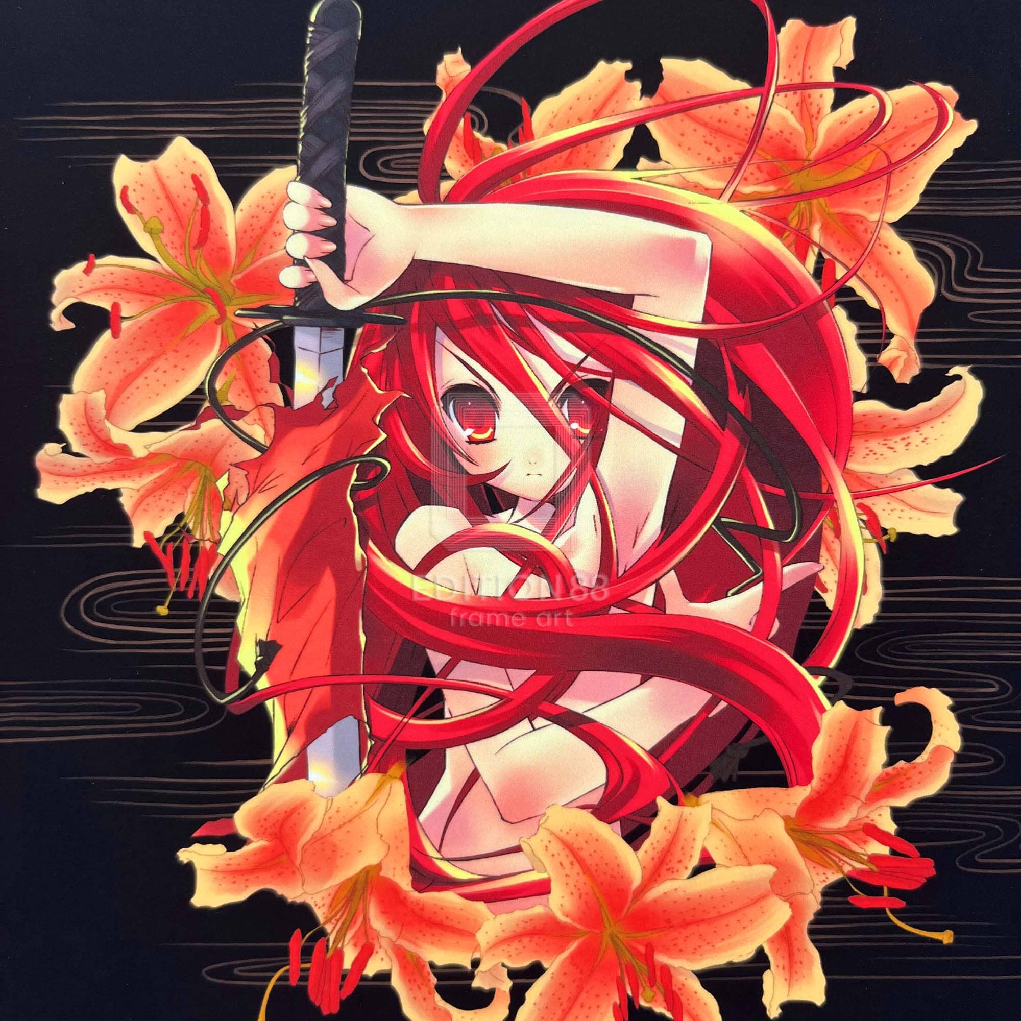 「灼眼のシャナ」88グラフ ミニ7(画集「紅蓮」カバーイラスト)/ いとうのいぢ(複製サイン入り) 88グラフ Edition88