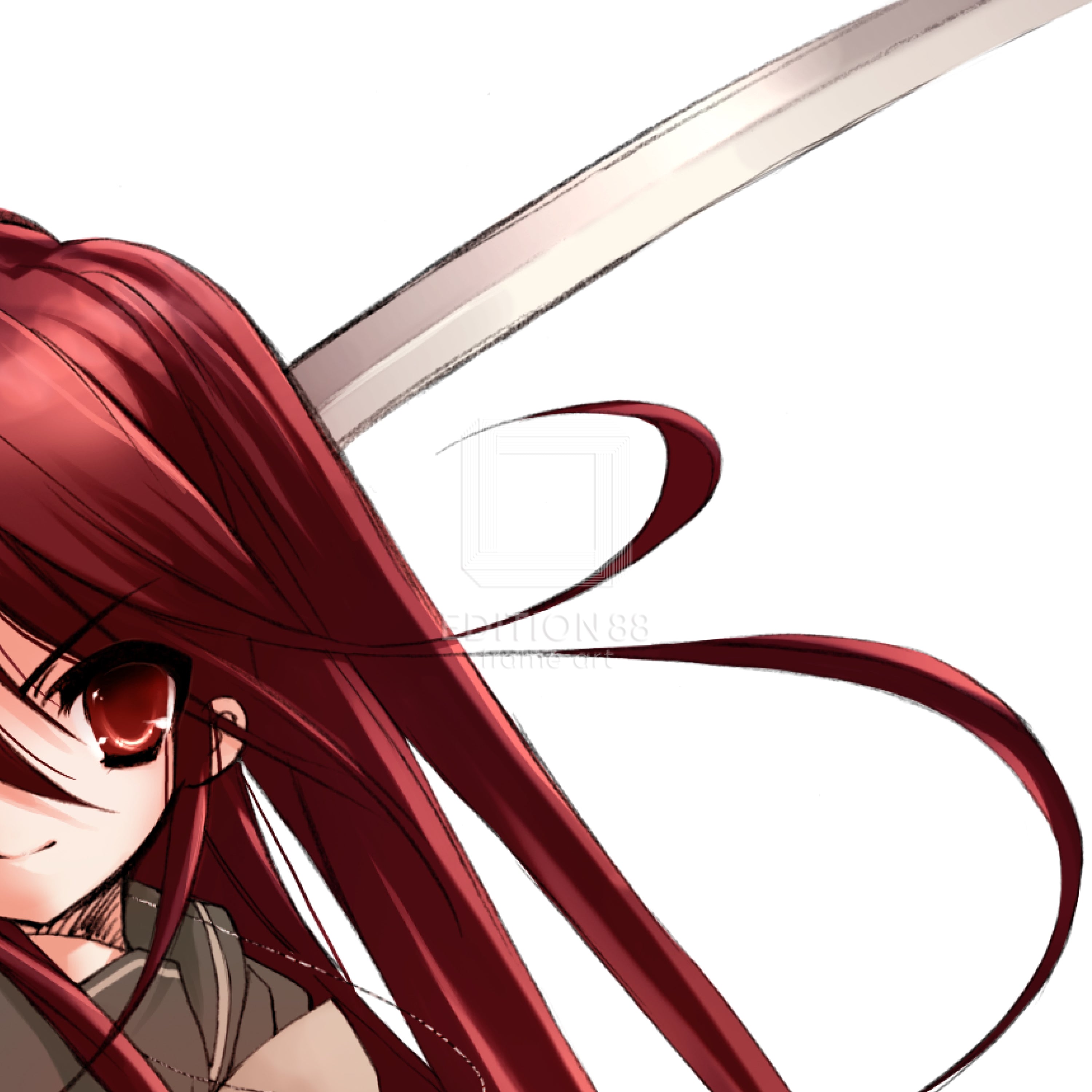 「灼眼のシャナ」88グラフ15(「灼眼のシャナ」カバーイラスト)/ いとうのいぢ(直筆サイン入り/限定100枚)