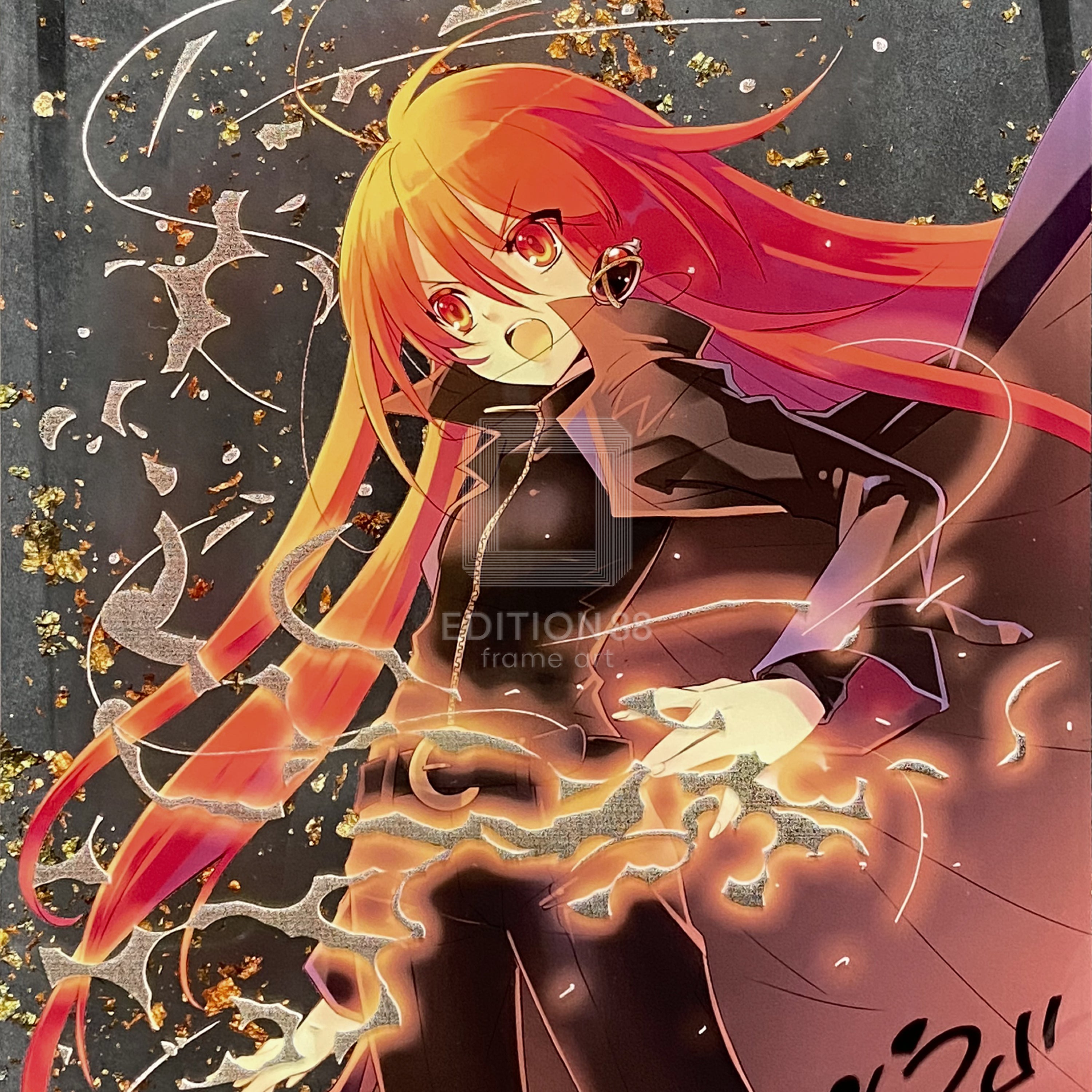 「灼眼のシャナ」88グラフ13(「灼眼のシャナXX」カバーイラスト)アクリル仕様/ いとうのいぢ(直筆サイン入り/限定8枚)