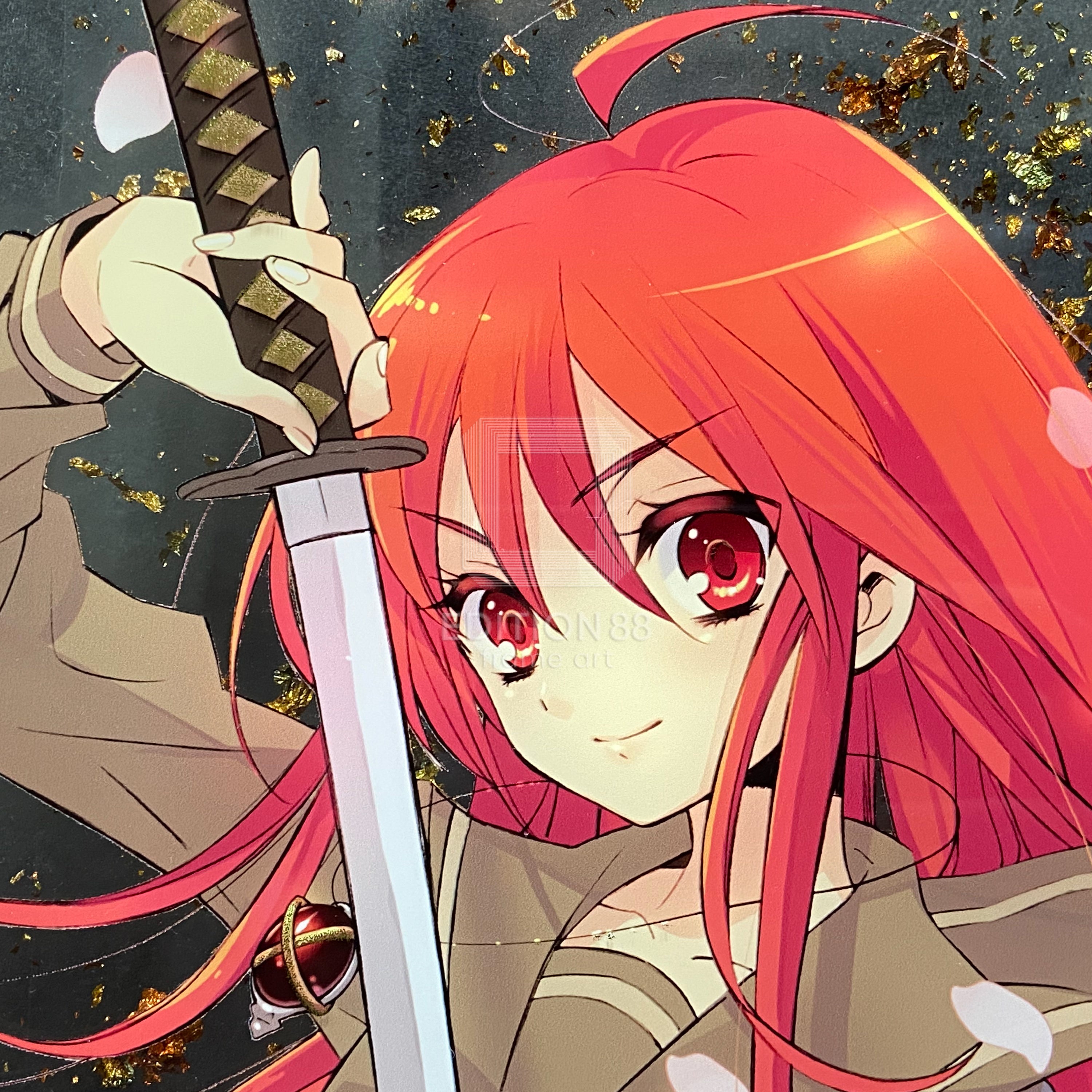 「灼眼のシャナ」88グラフ3(「灼眼のシャナS Ⅲ」カバーイラスト)アクリル仕様/ いとうのいぢ(直筆サイン入り/限定8枚)