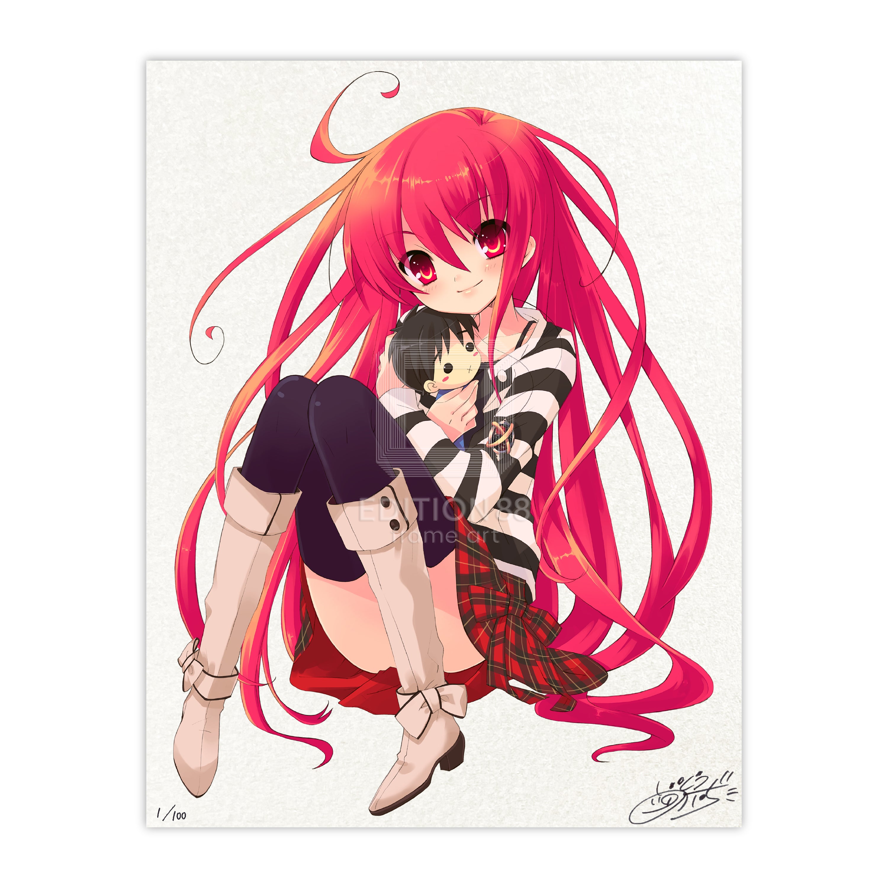 「灼眼のシャナ」88グラフ10(徳間書店「アニメージュ」2007年5月号表紙)/ いとうのいぢ(直筆サイン入り/国内版限定100枚)