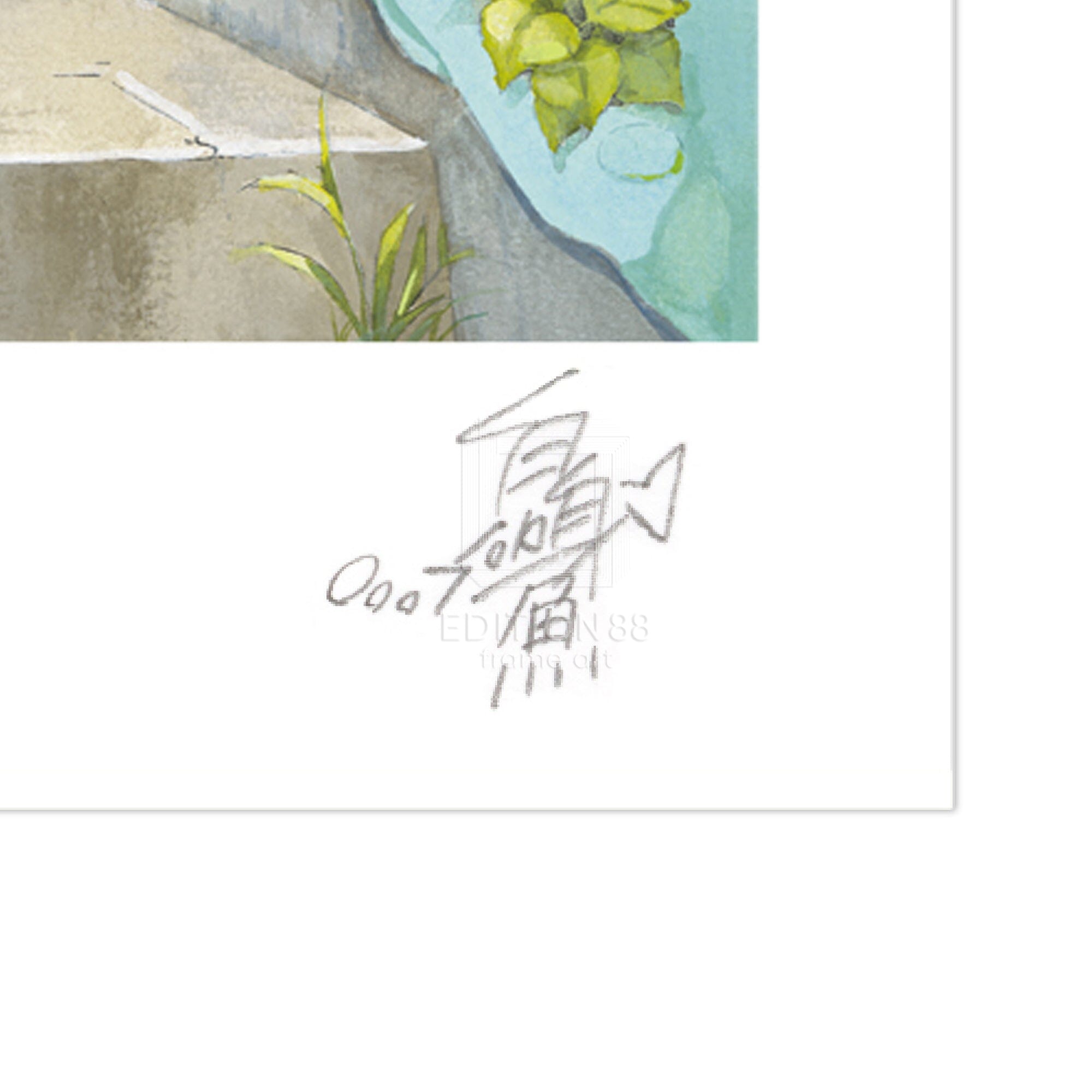 88グラフO/ 白身魚(直筆サイン入り/限定50枚) 88グラフ Edition88