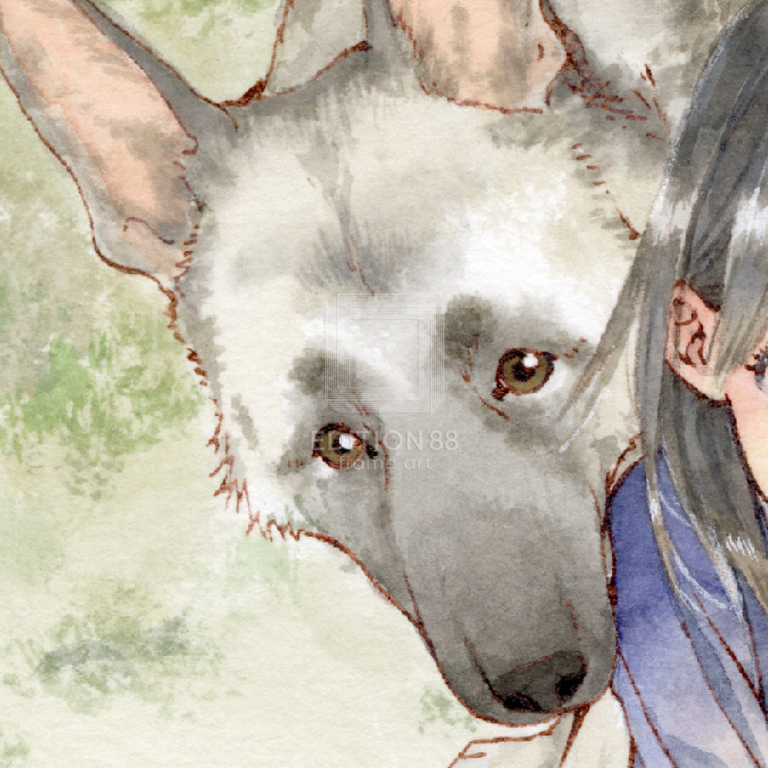 88グラフL (少女と犬)/ 白身魚(直筆サイン入り/限定50枚) 88グラフ Edition88