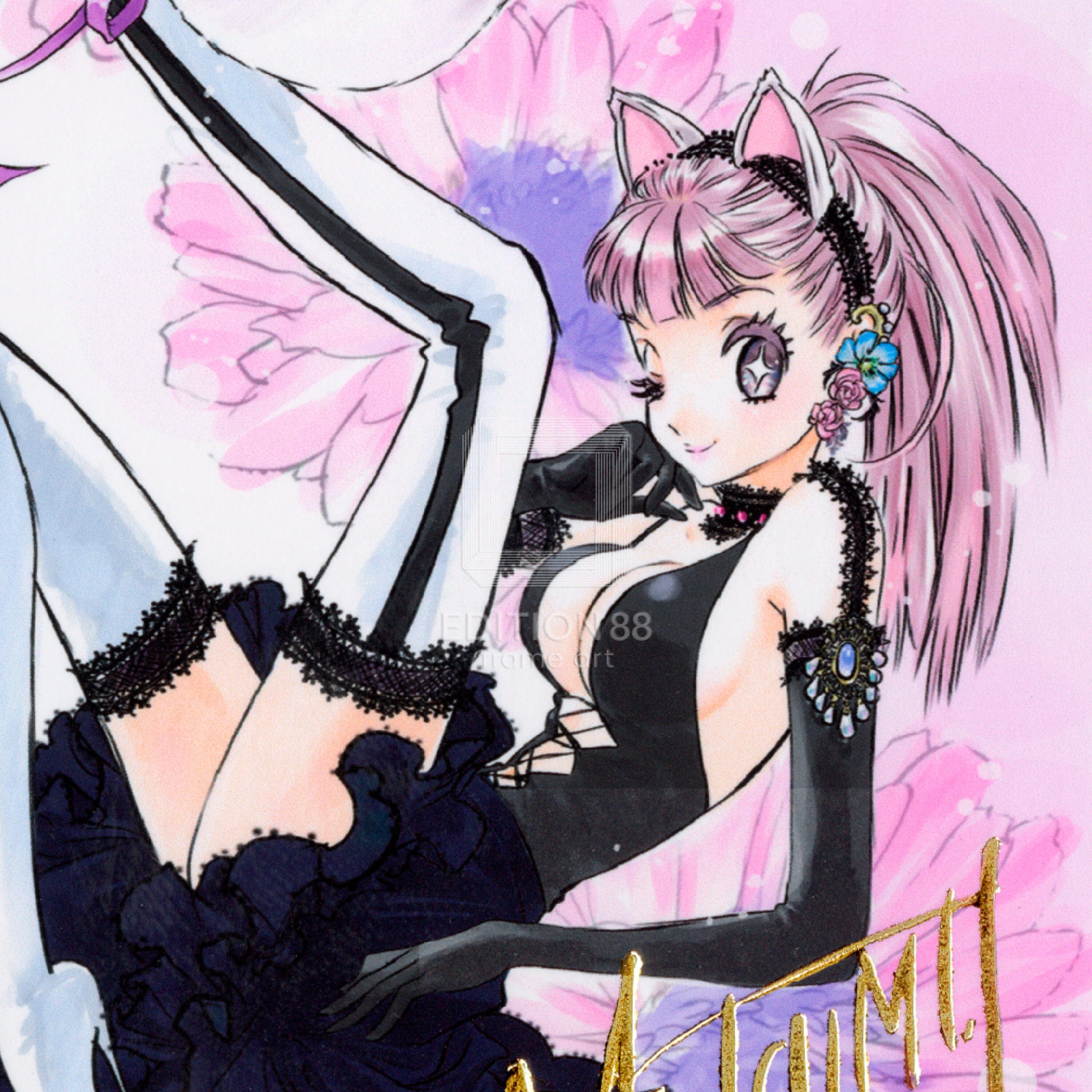 88グラフ ミニ「Sliding Cat」/いのまたむつみ(箔押しサイン入り) 88グラフ Edition88