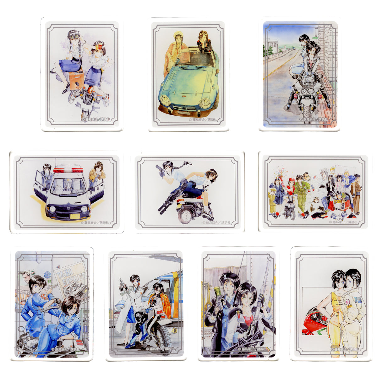 「逮捕しちゃうぞ」アクリルマグネット(10種)コンプリートセット/藤島康介