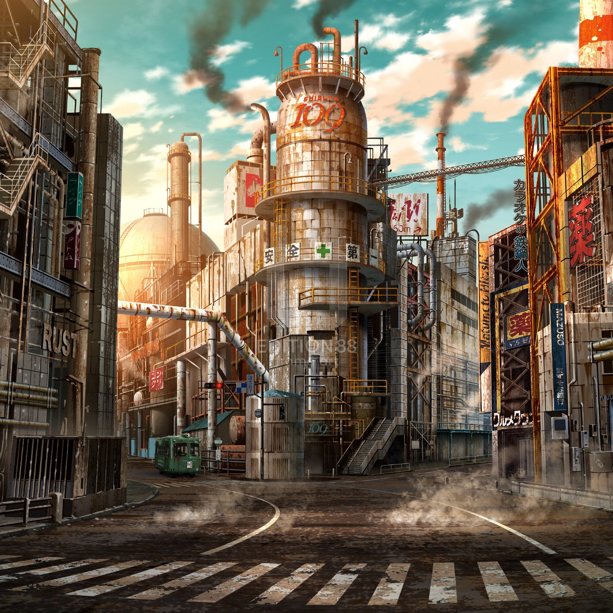 88グラフ えんとつまちのしぶや幻想/ 東京幻想(直筆サイン入り / 限定21枚) 88グラフ Edition88