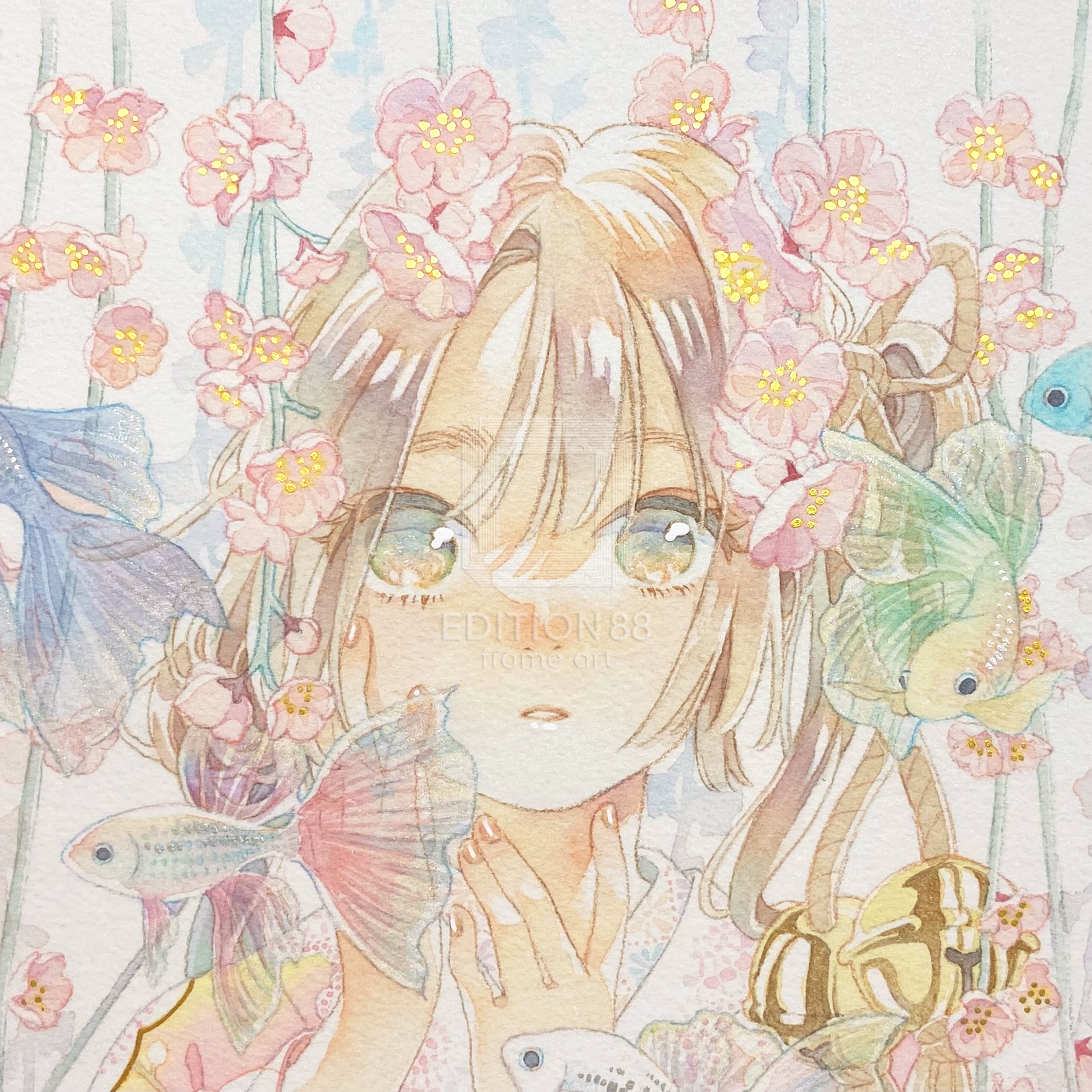 88グラフ4 『枝垂れ梅』 プラチナ版 / 友風子(直筆サイン&作家手彩入り/限定8枚)