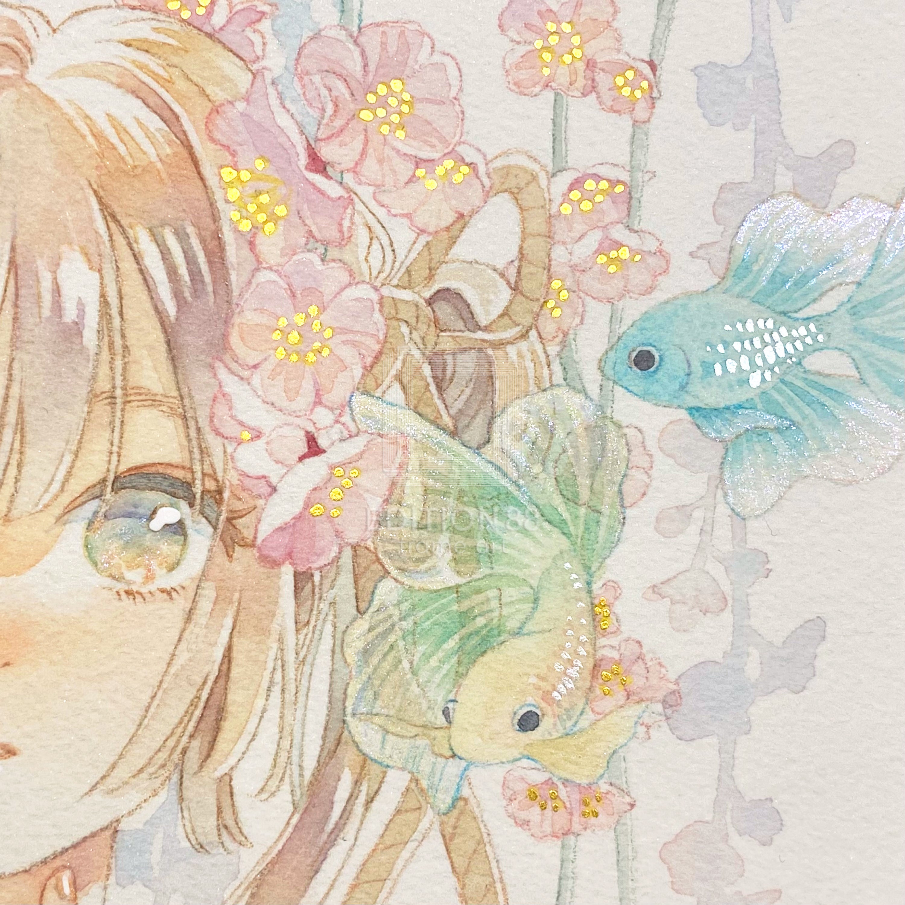 88グラフ4 『枝垂れ梅』 プラチナ版 / 友風子(直筆サイン&作家手彩入り/限定8枚)