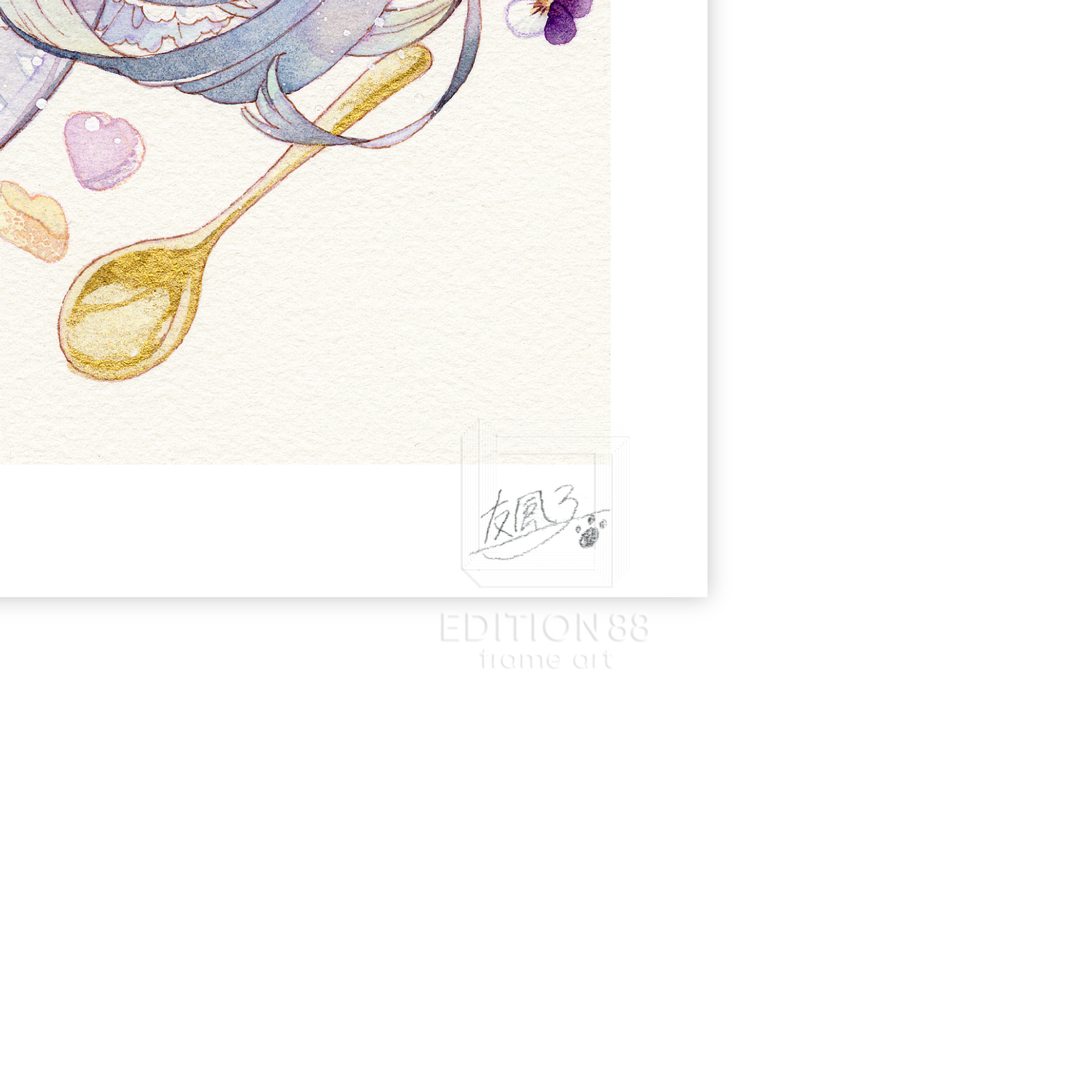 88グラフ8 『お茶会と砂糖漬け』 プラチナ版 / 友風子(直筆サイン&作家手彩入り/限定8枚)