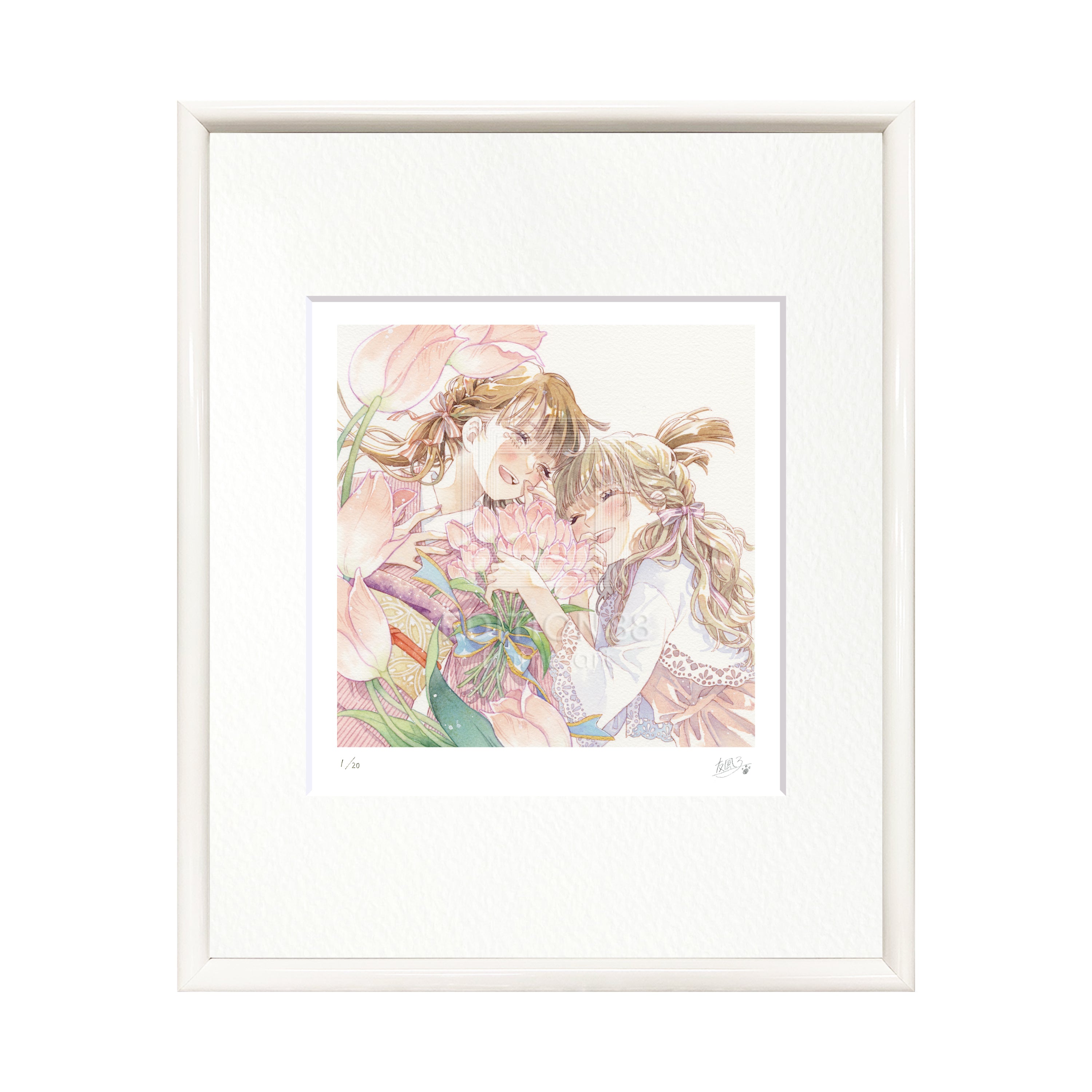 88グラフ14 『ないしょ話』 / 友風子(直筆サイン・工房手彩入り/限定20枚)