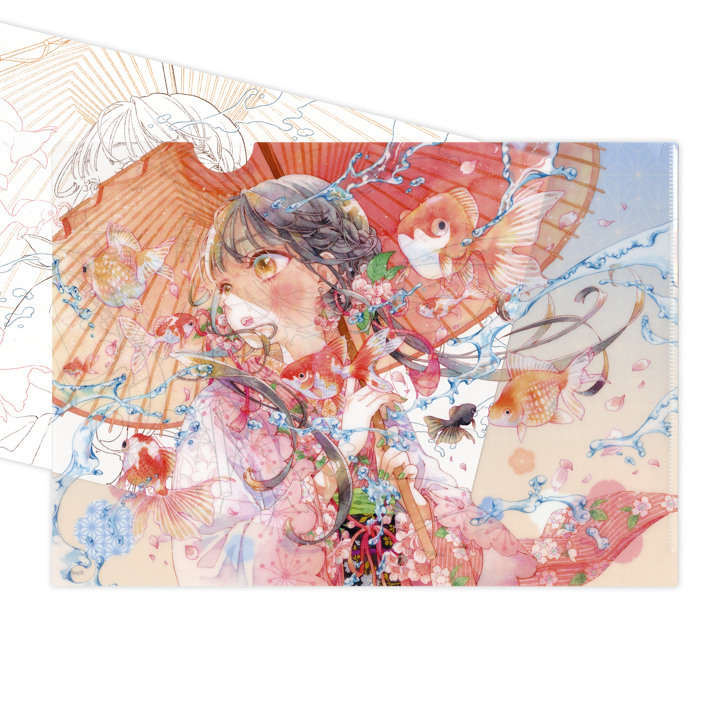 アート付きクリアファイル(澪)/ 友風子