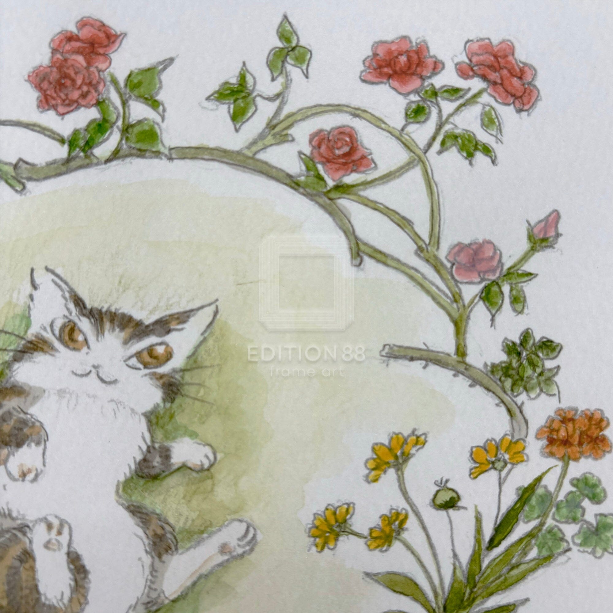 猫のダヤン 88グラフ「ダンチョさんの庭」/池田あきこ(直筆サイン入り/限定200枚) 88グラフ Edition88