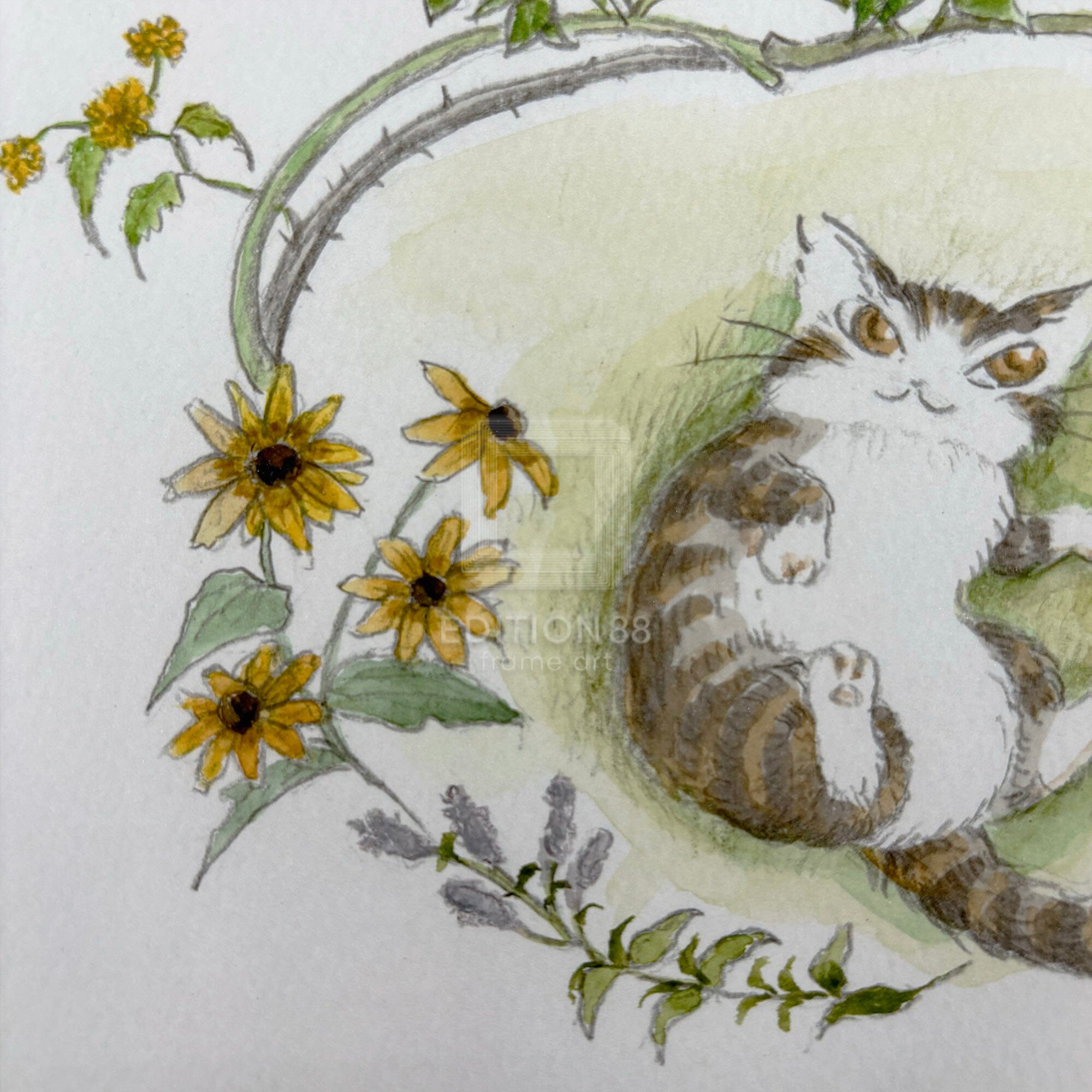 猫のダヤン 88グラフ「ダンチョさんの庭」/池田あきこ(直筆サイン入り/限定200枚) 88グラフ Edition88