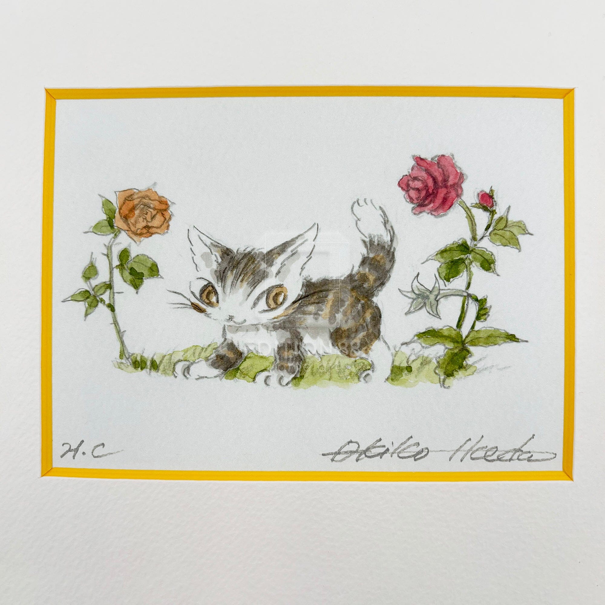 猫のダヤン 88グラフ「モルドバのバラ」/池田あきこ(直筆サイン入り/限定200枚) 88グラフ Edition88