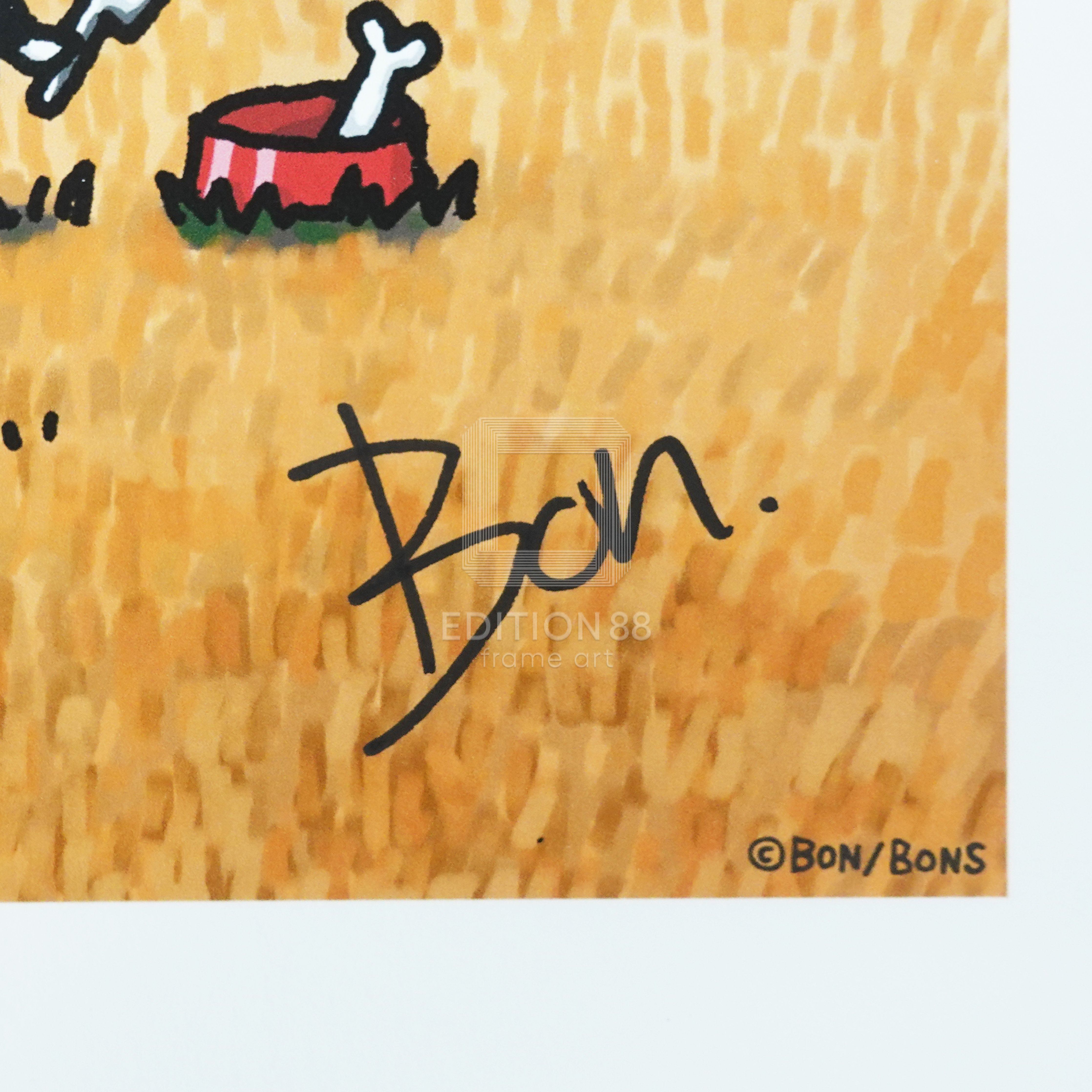 「ちびギャラリー」版画『毎日に飼い慣らされてない?ホントにやりたいことあったんじゃない?』/ボンボヤージュ 版画 Edition88