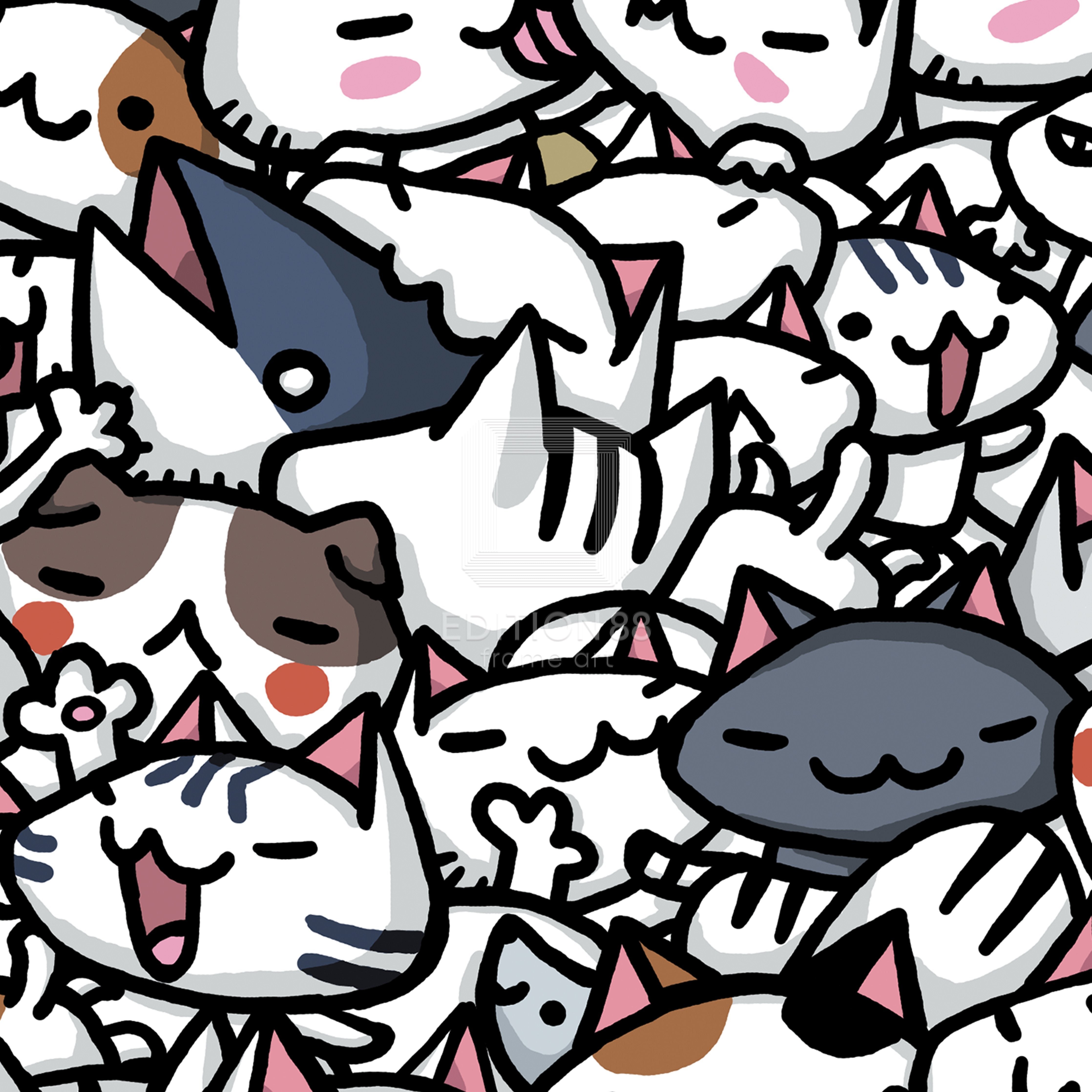 「ちびギャラリー」 版画『ひとりぼっちではない。苦しいことばっかりではない。』/ボンボヤージュ 版画 Edition88