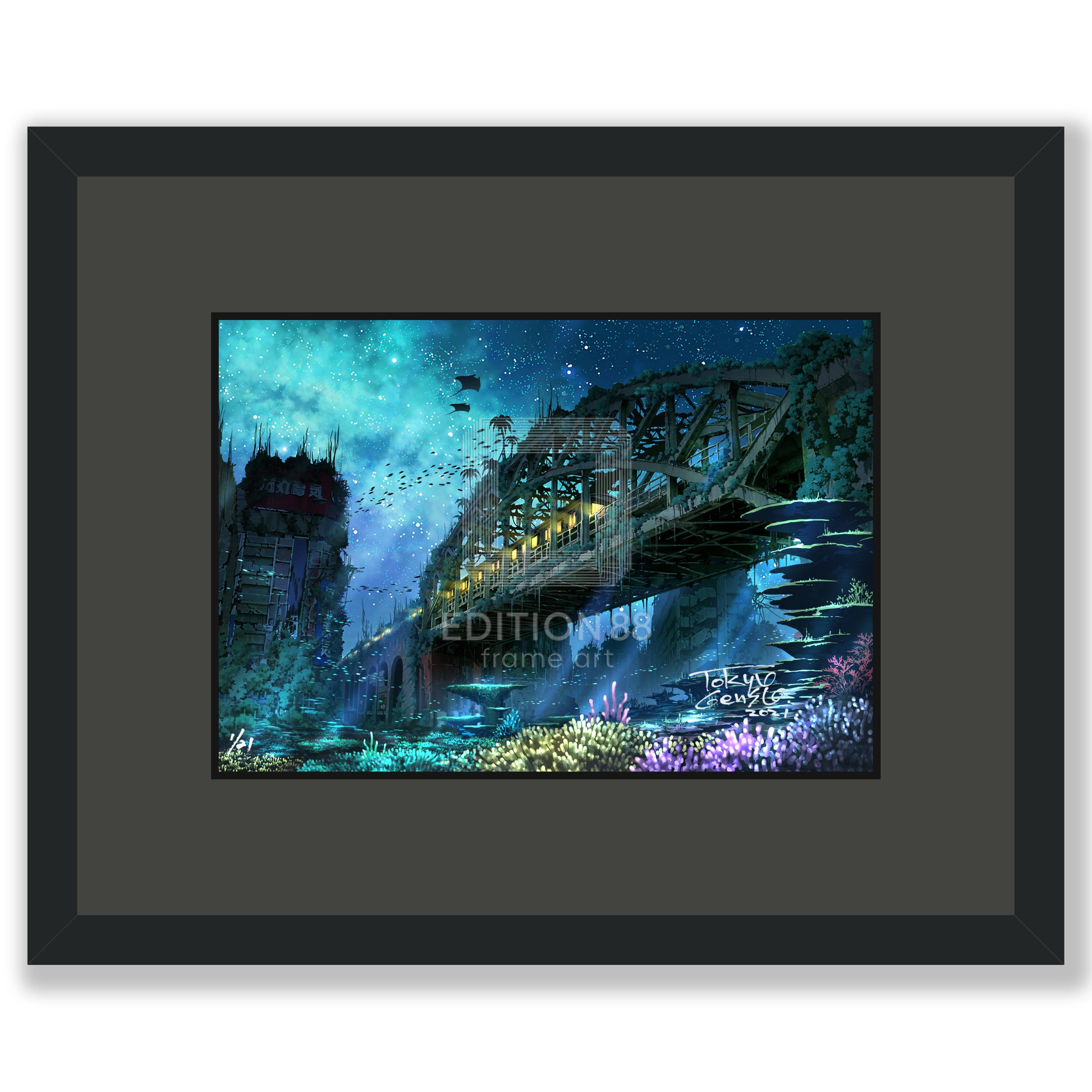 昌平橋幻想 / 東京幻想 版画 Edition88