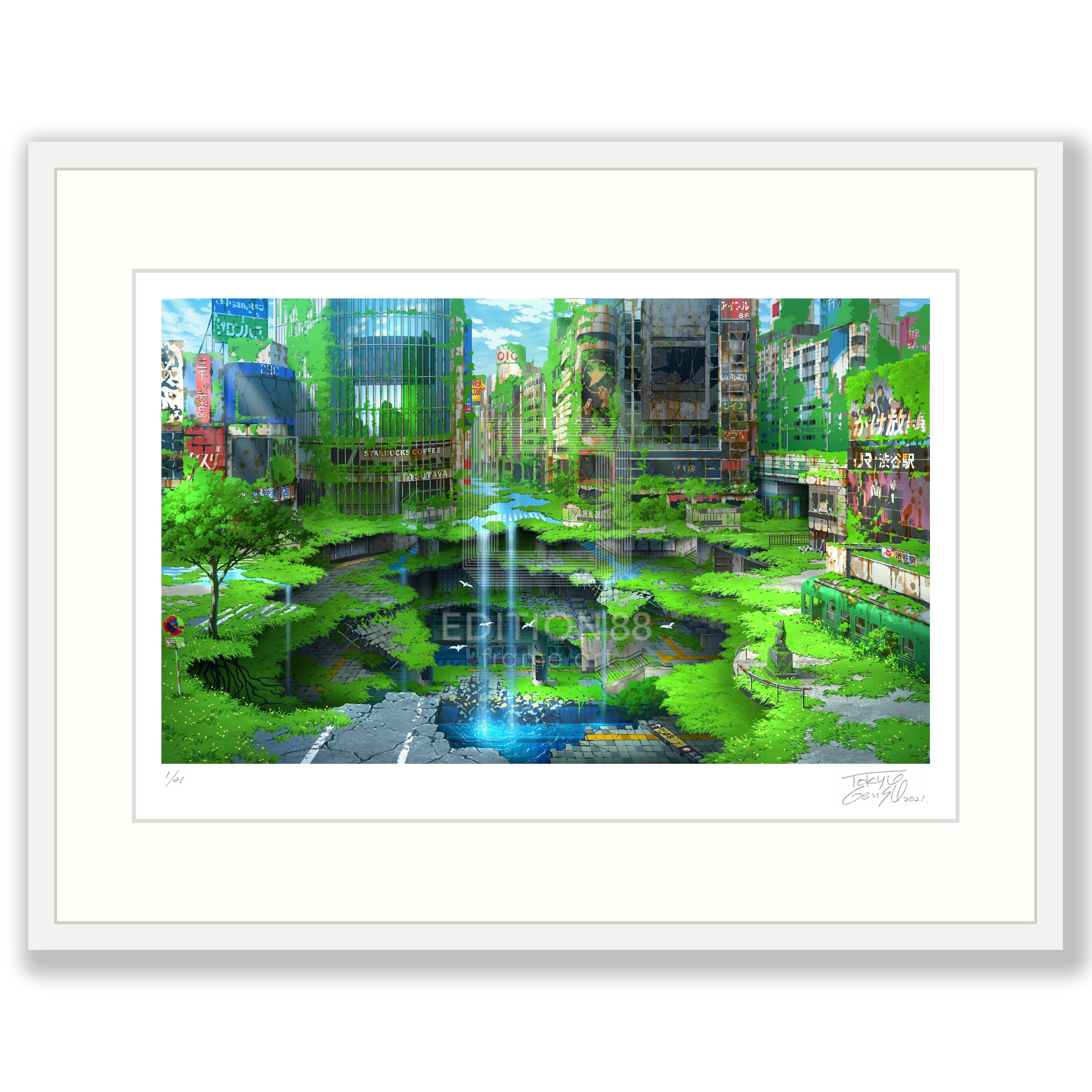 渋谷地下迷宮幻想 / 東京幻想 版画 Edition88