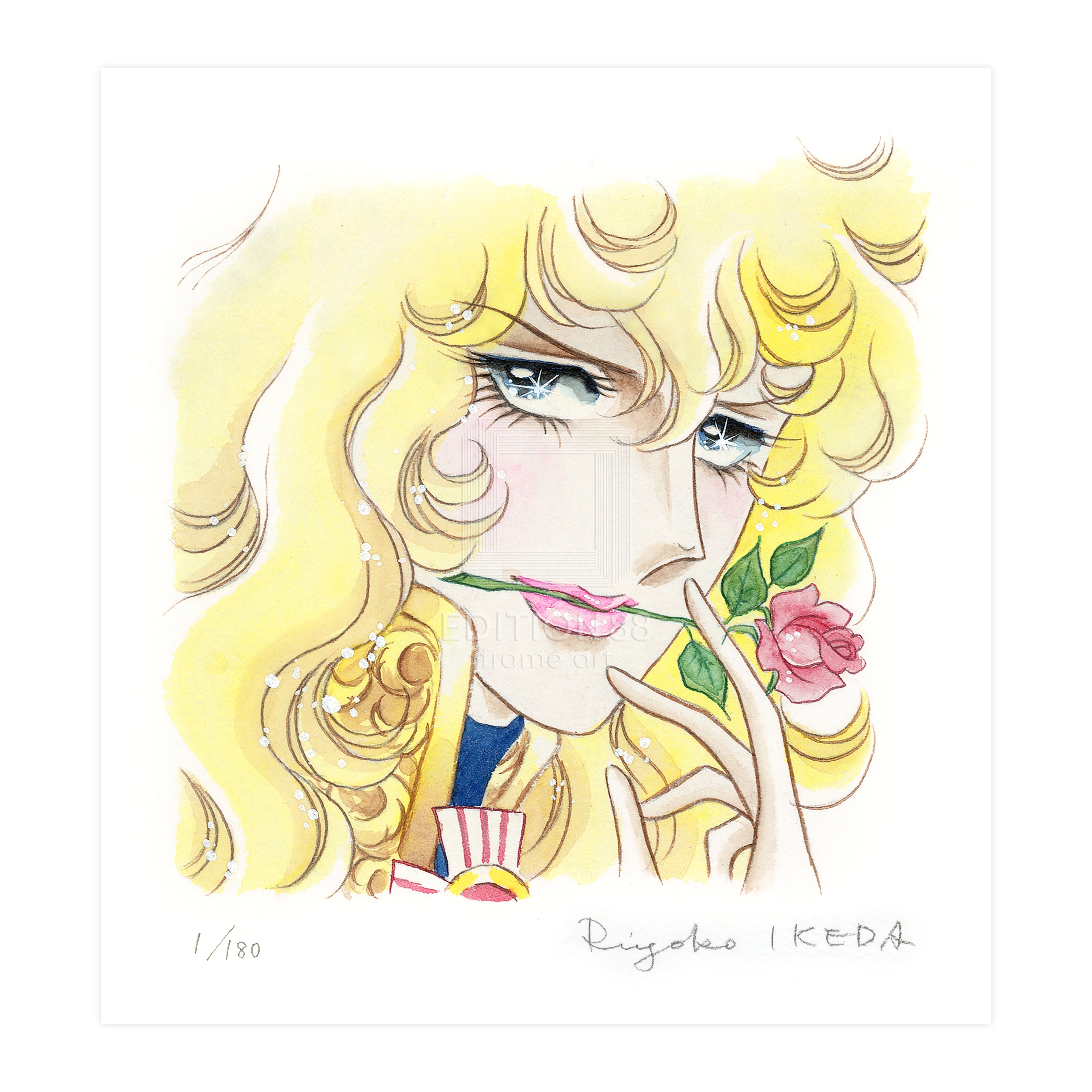 「ベルサイユのばら」版画19 / 池田理代子(直筆サイン入り / 限定180枚) 版画 Edition88