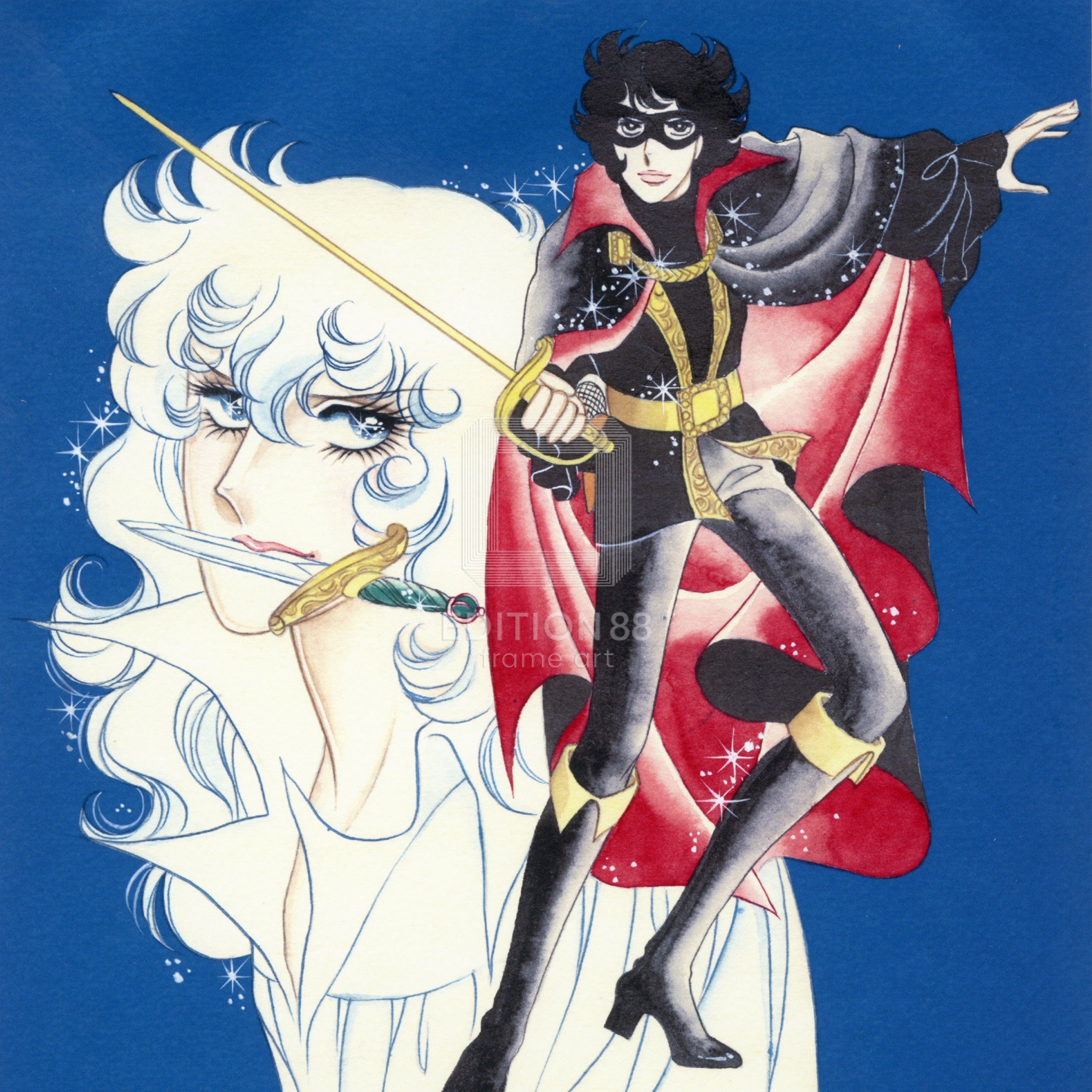 「ベルサイユのばら」版画10 / 池田理代子(直筆サイン入り / 限定180枚) 版画 Edition88