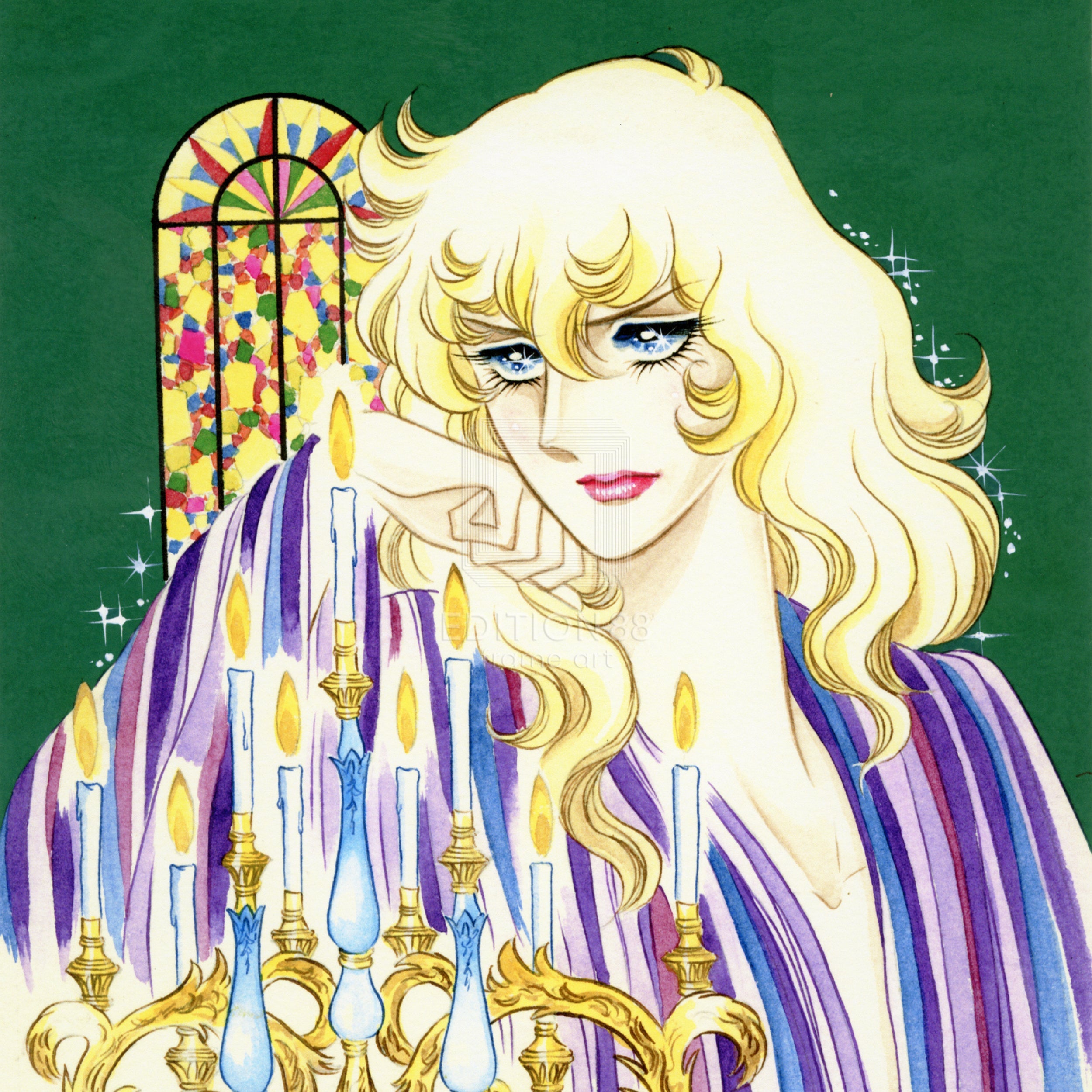 「ベルサイユのばら」版画11 / 池田理代子(直筆サイン入り / 限定180枚) 版画 Edition88