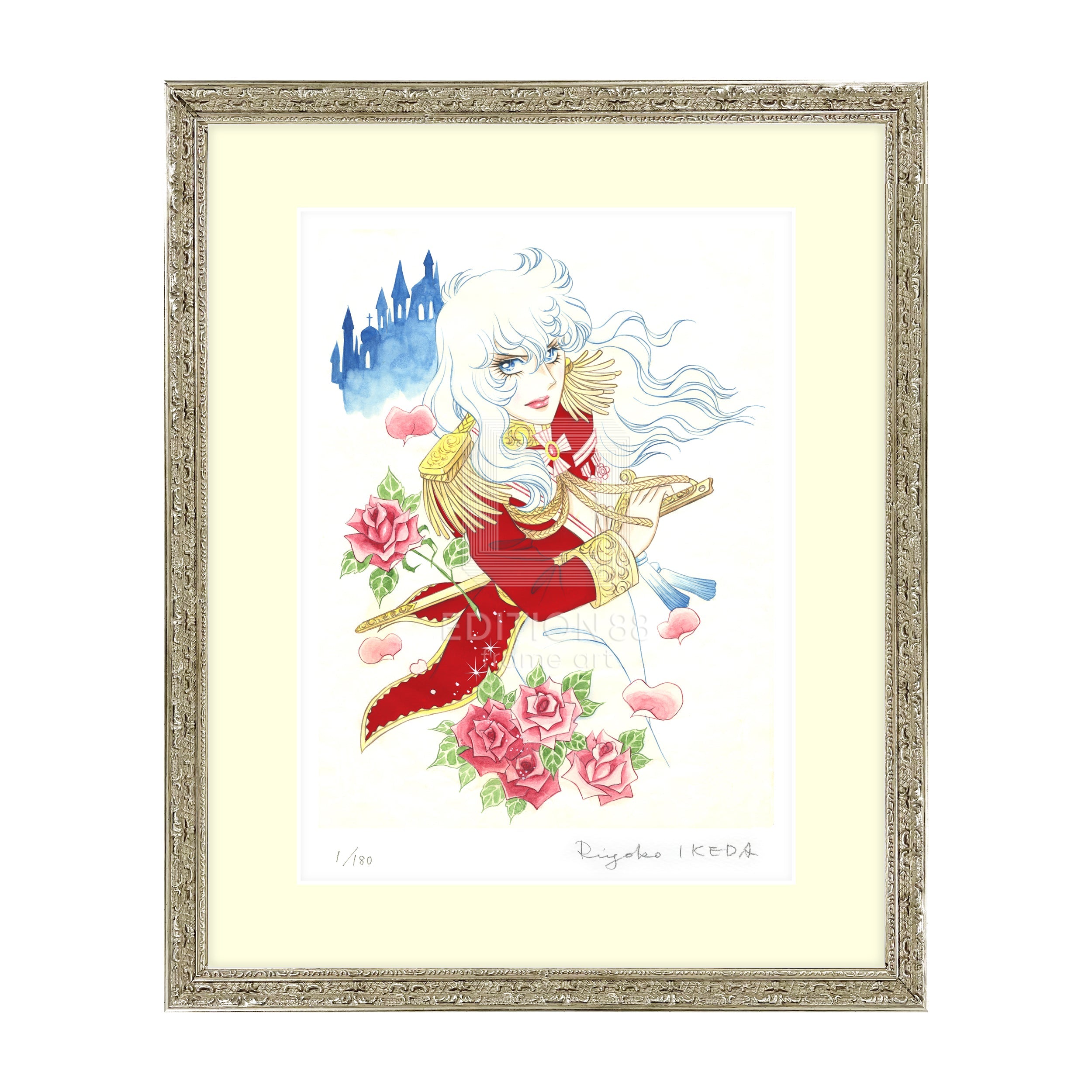 「ベルサイユのばら」版画12 / 池田理代子(直筆サイン入り / 限定180枚) 版画 Edition88