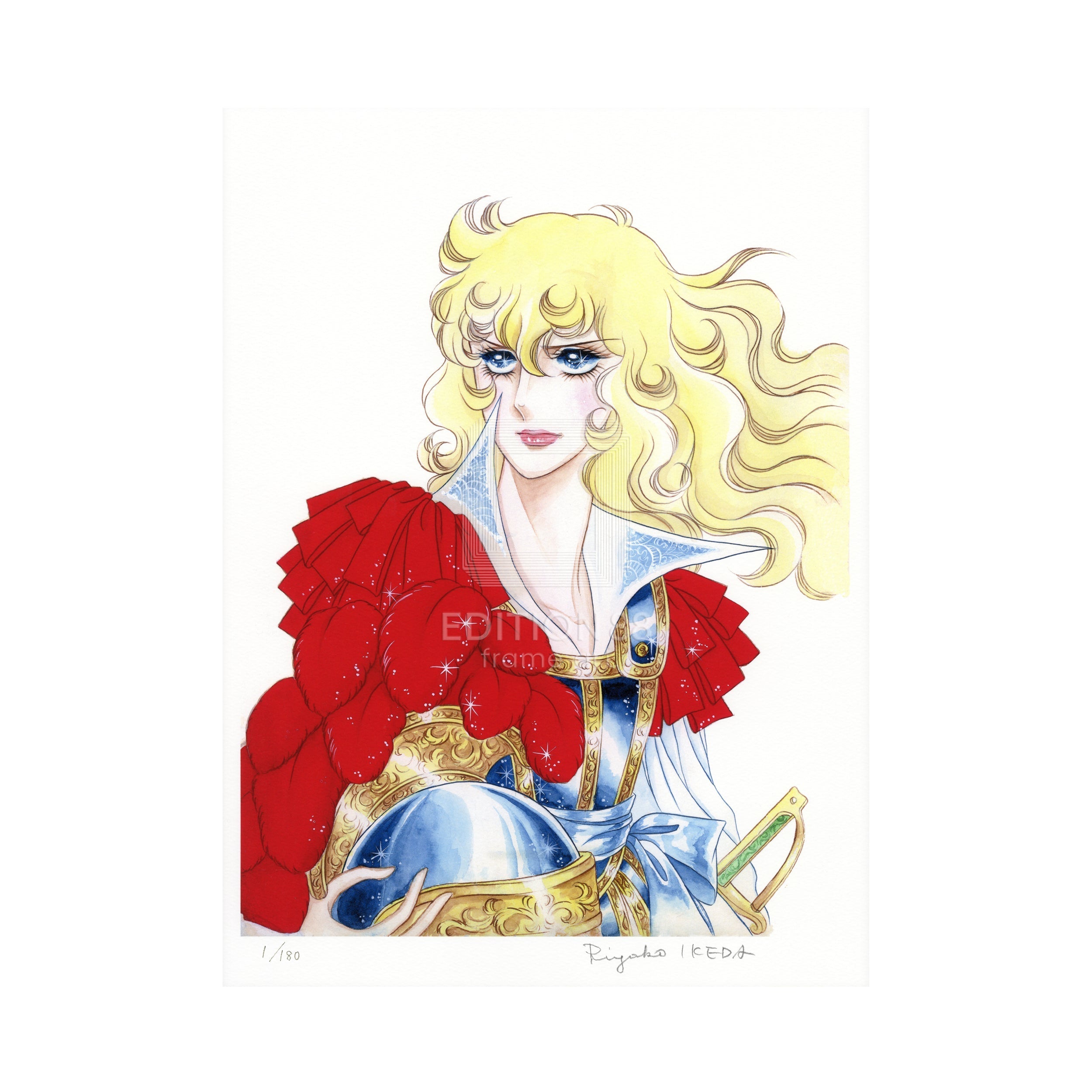 「ベルサイユのばら」版画14 / 池田理代子(直筆サイン入り / 限定180枚) 版画 Edition88