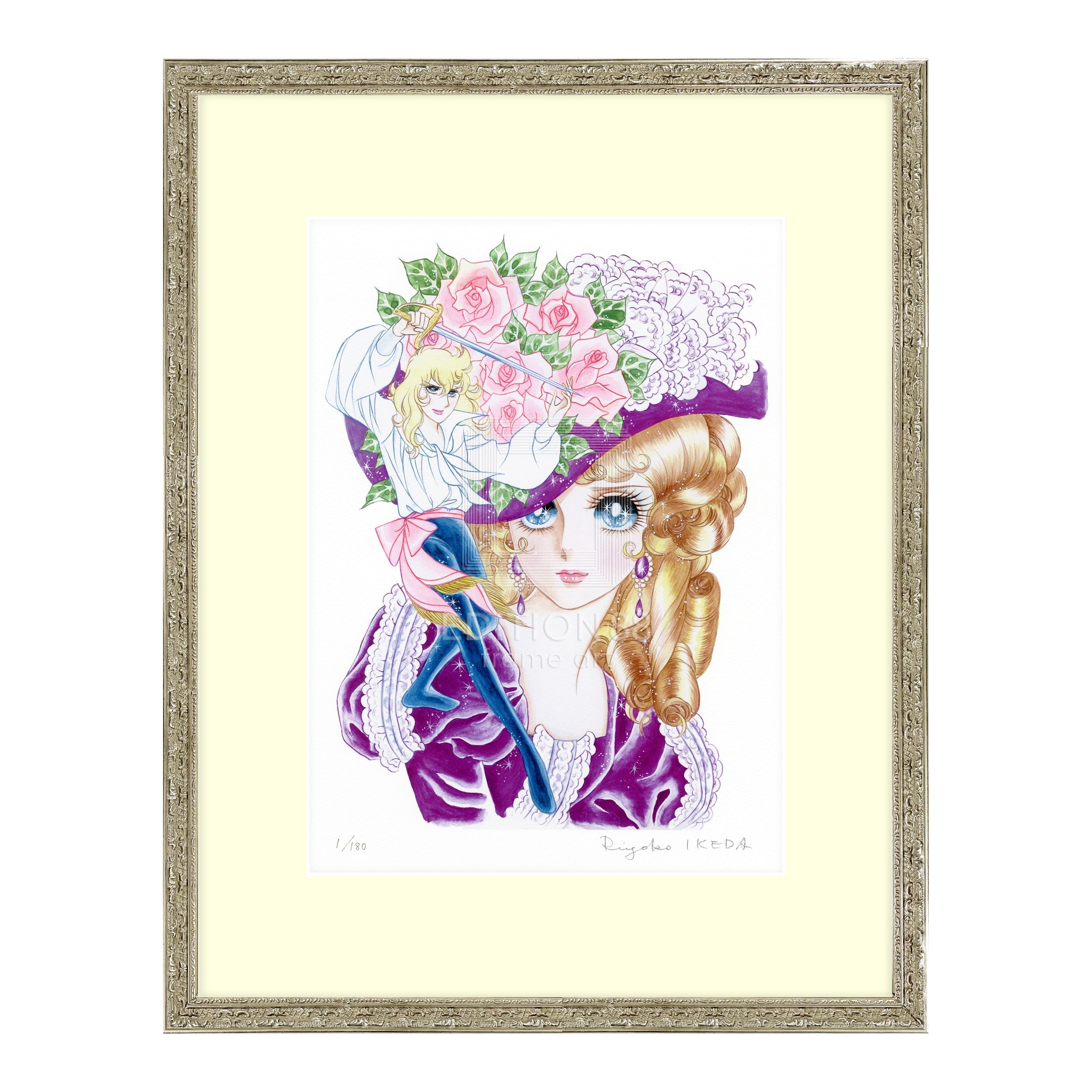 「ベルサイユのばら」版画15 / 池田理代子(直筆サイン入り / 限定180枚) 版画 Edition88