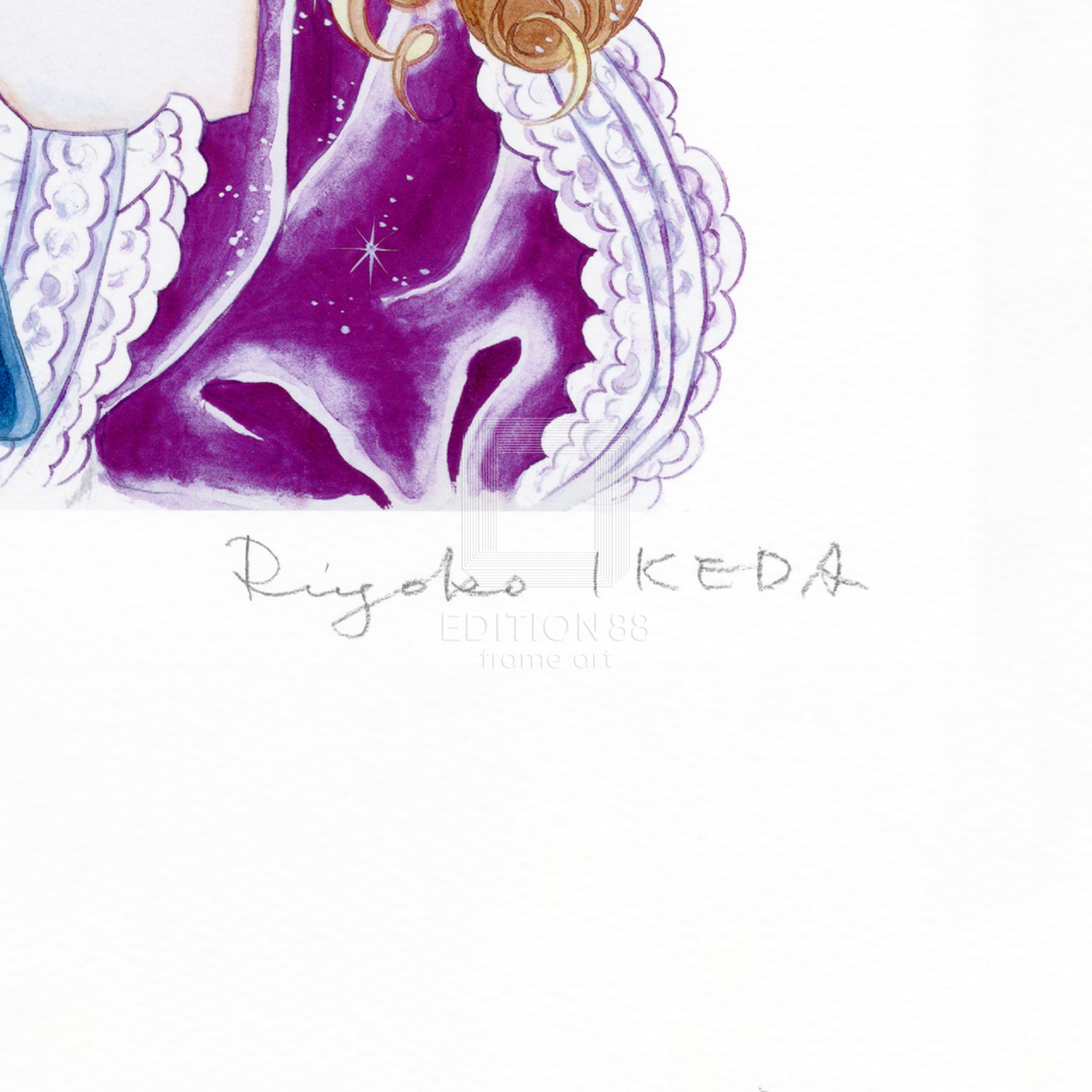 「ベルサイユのばら」版画15 / 池田理代子(直筆サイン入り / 限定180枚) 版画 Edition88