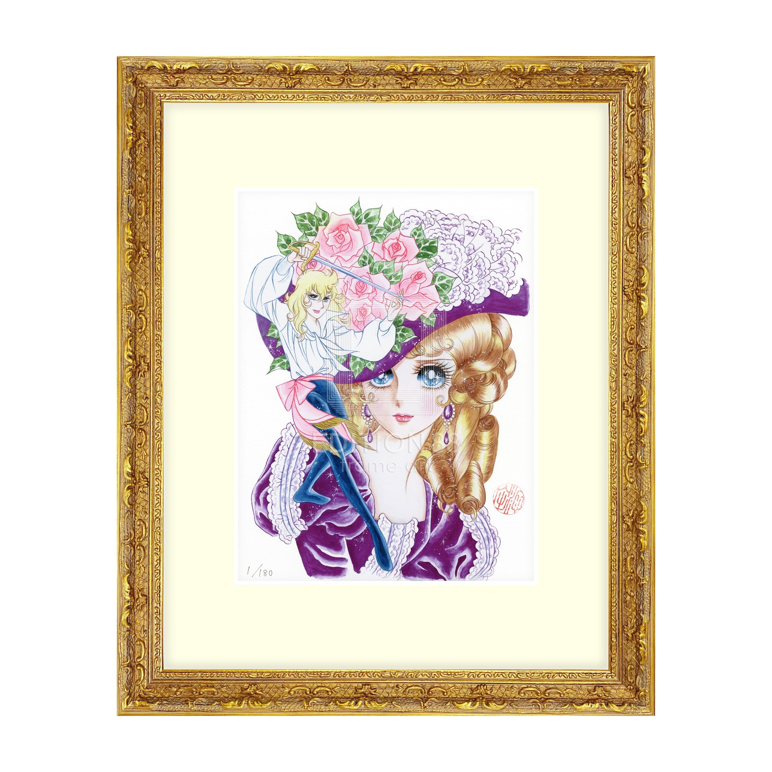 「ベルサイユのばら」版画15 / 池田理代子(落款入り / 限定180枚) 版画 Edition88