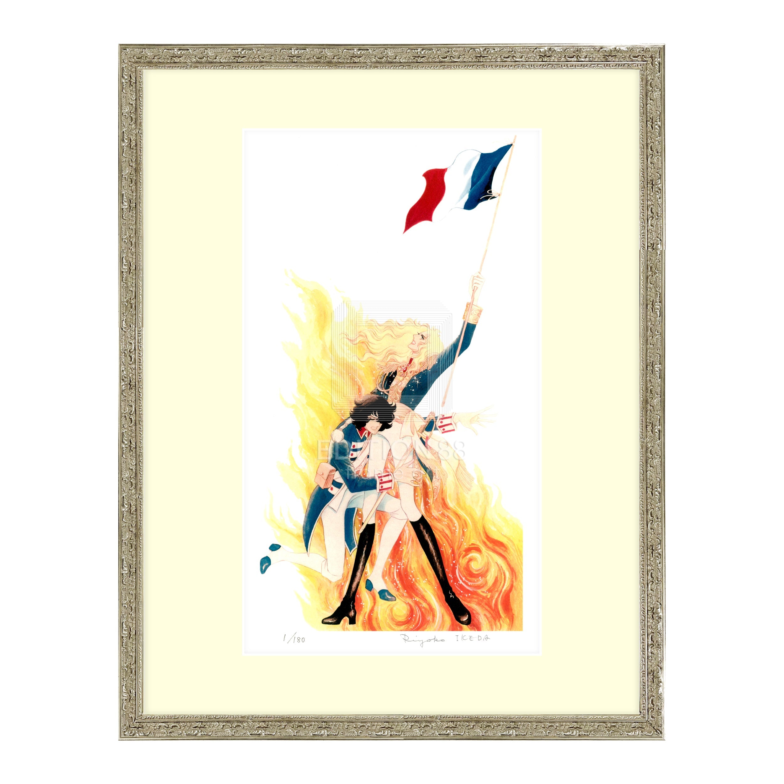 「ベルサイユのばら」版画16 / 池田理代子(直筆サイン入り / 限定180枚) 版画 Edition88