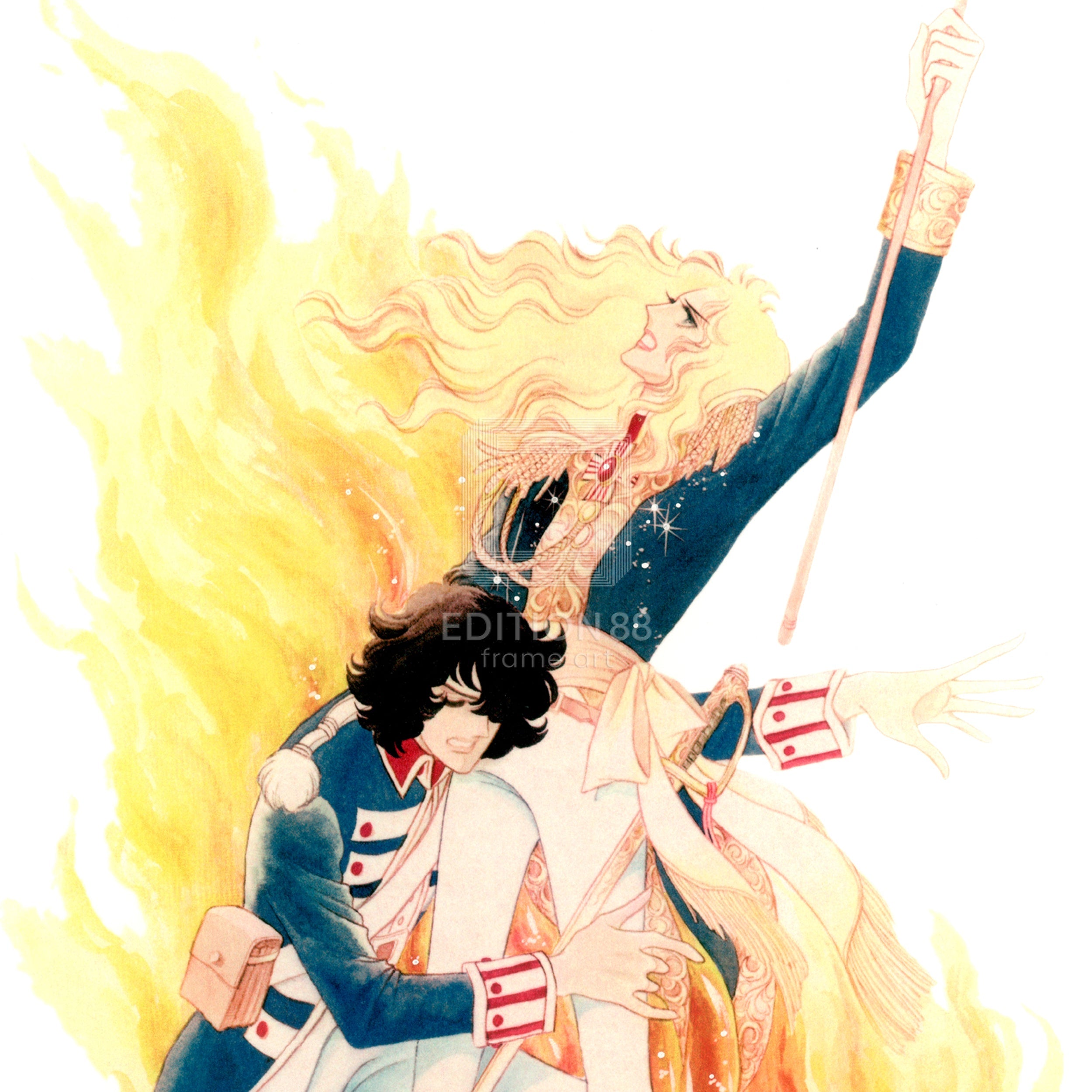 「ベルサイユのばら」版画16 / 池田理代子(直筆サイン入り / 限定180枚) 版画 Edition88